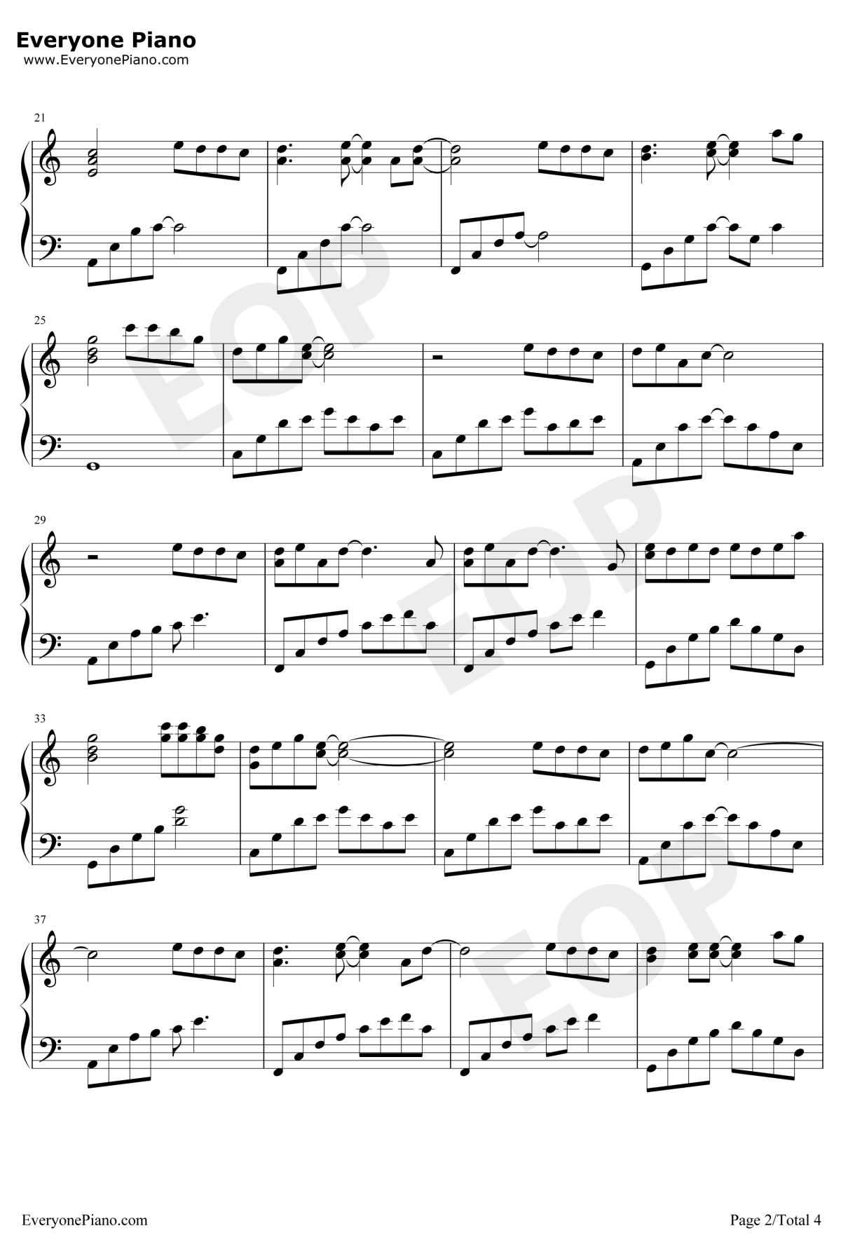 像鱼钢琴谱2-王贰浪