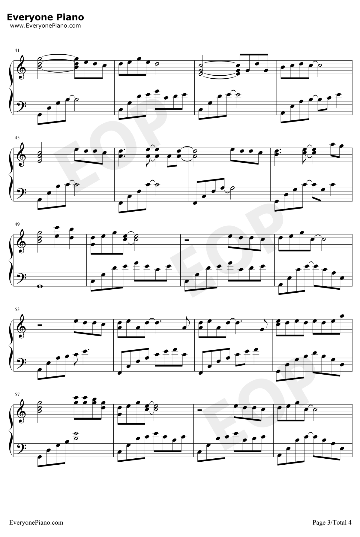 像鱼钢琴谱3-王贰浪