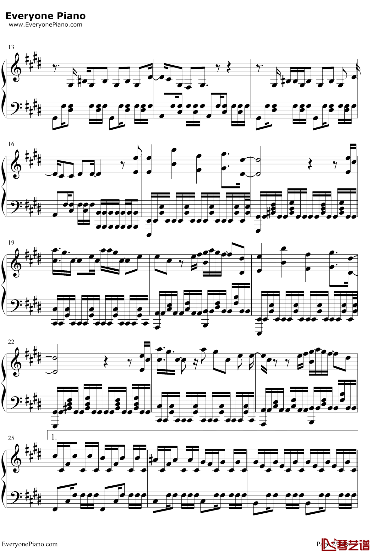 To-Me钢琴谱2-欧阳娜娜