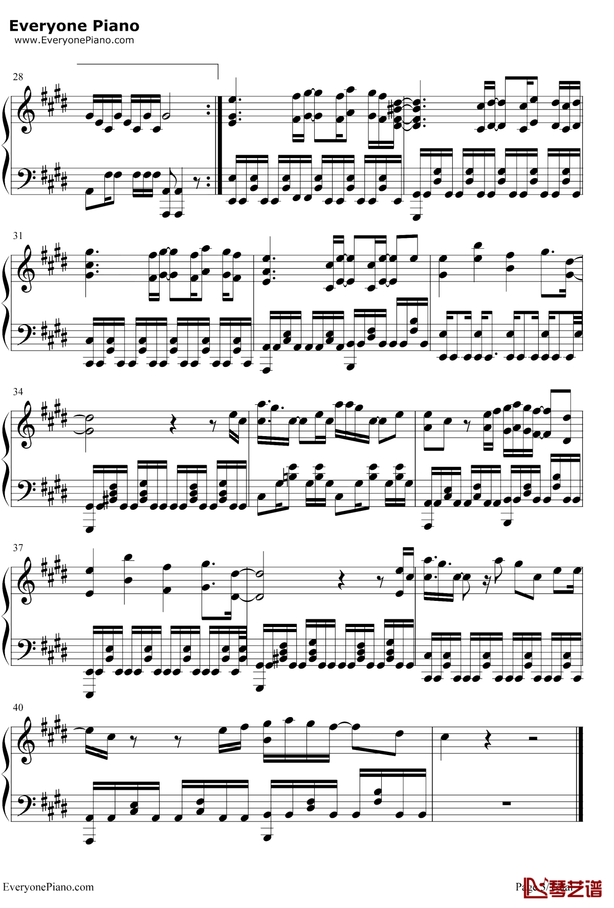 To-Me钢琴谱3-欧阳娜娜