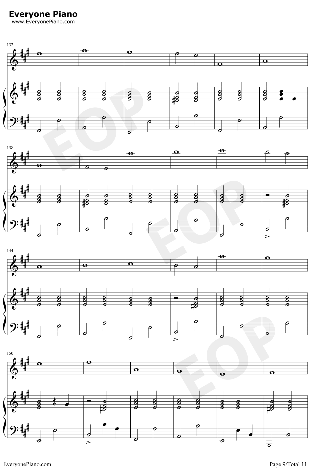 异类钢琴谱9-华晨宇