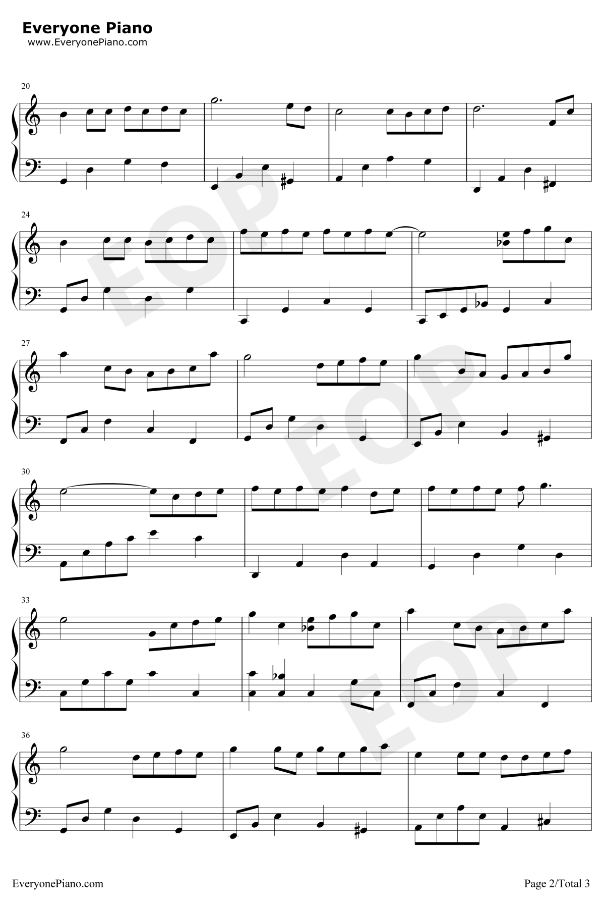 她说钢琴谱2-林俊杰