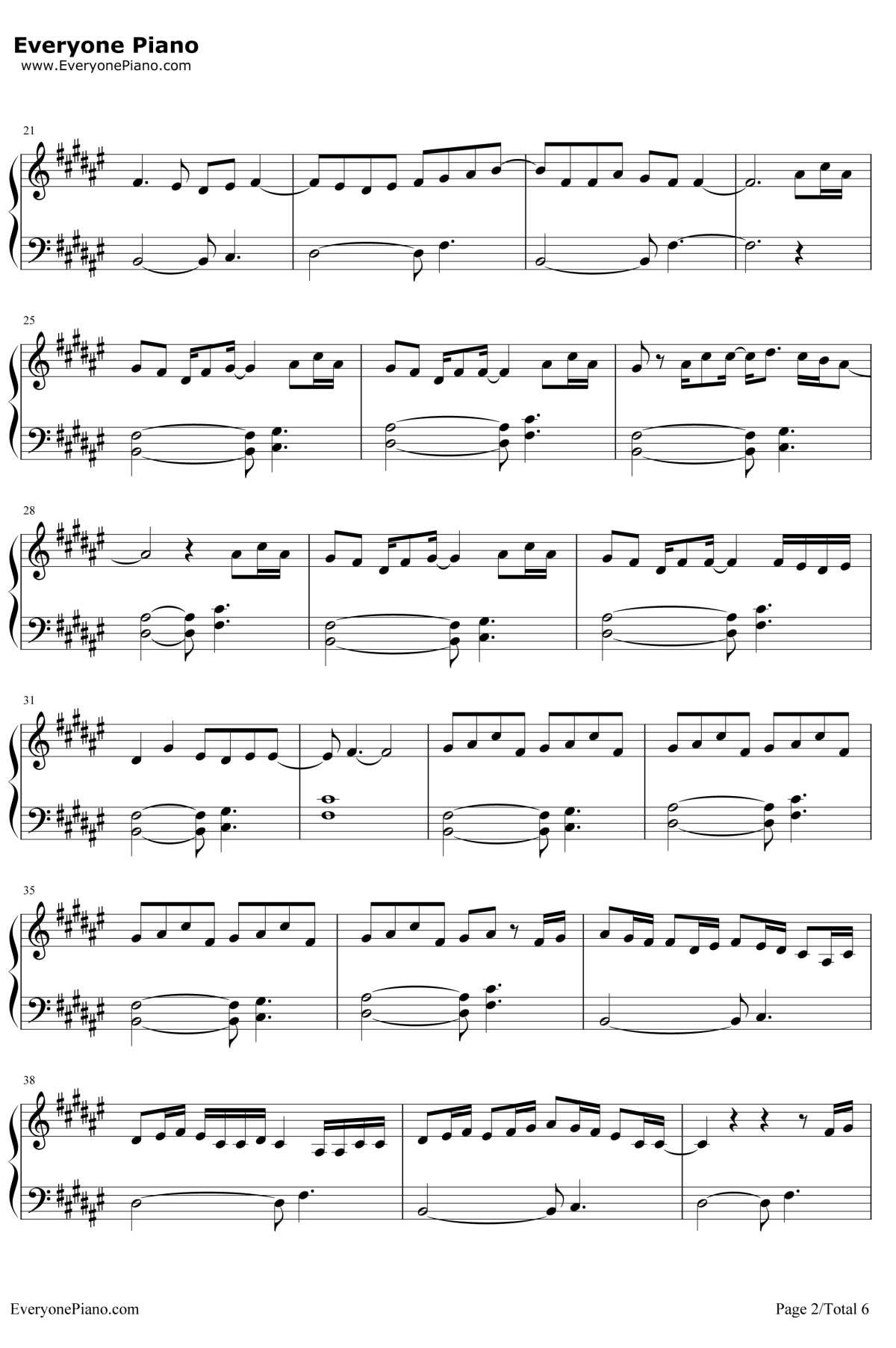 打上花火钢琴谱2-米津玄师