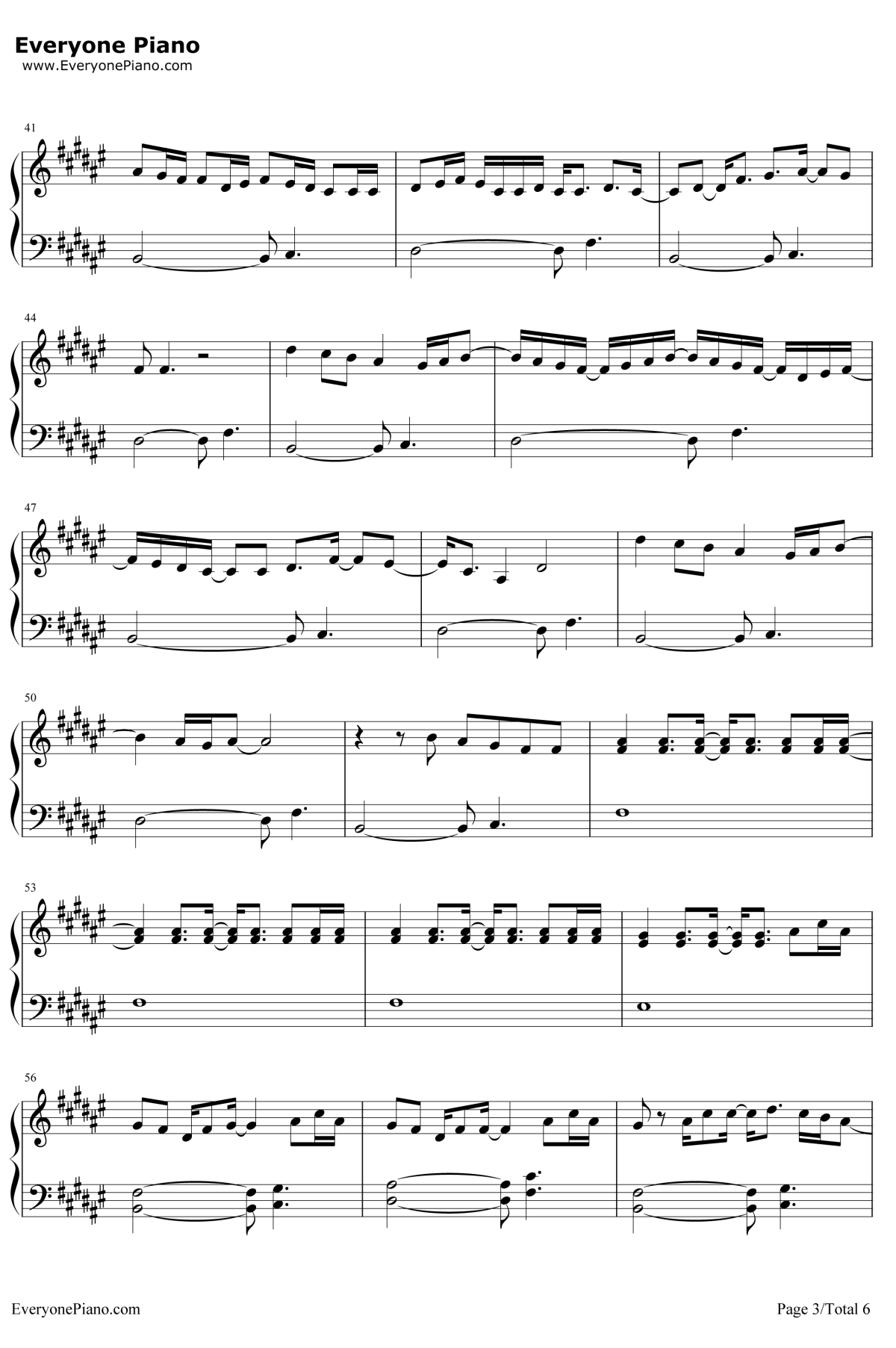 打上花火钢琴谱3-米津玄师