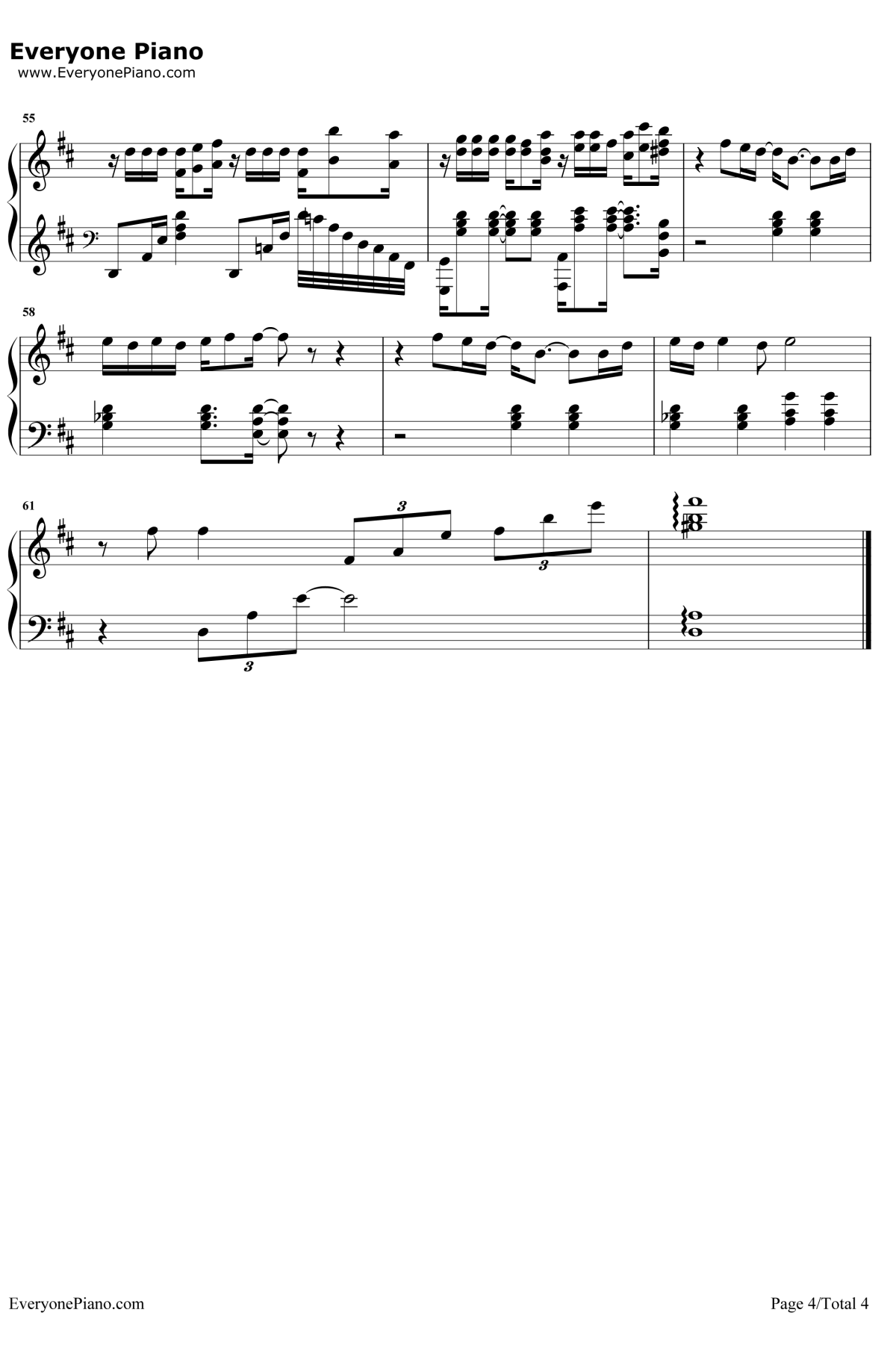 说散就散钢琴谱4-袁娅维