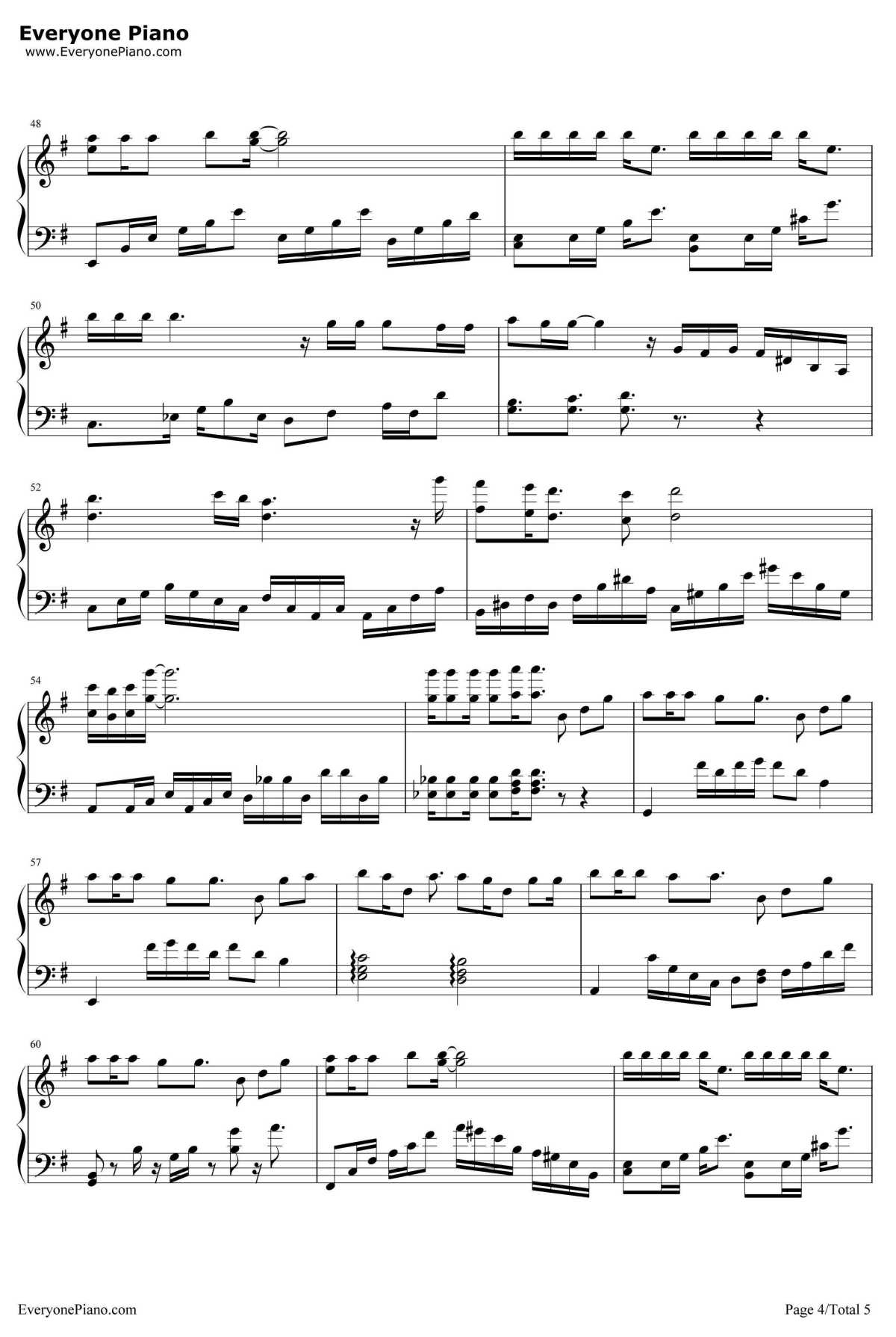 耿耿于怀钢琴谱4-王笑文