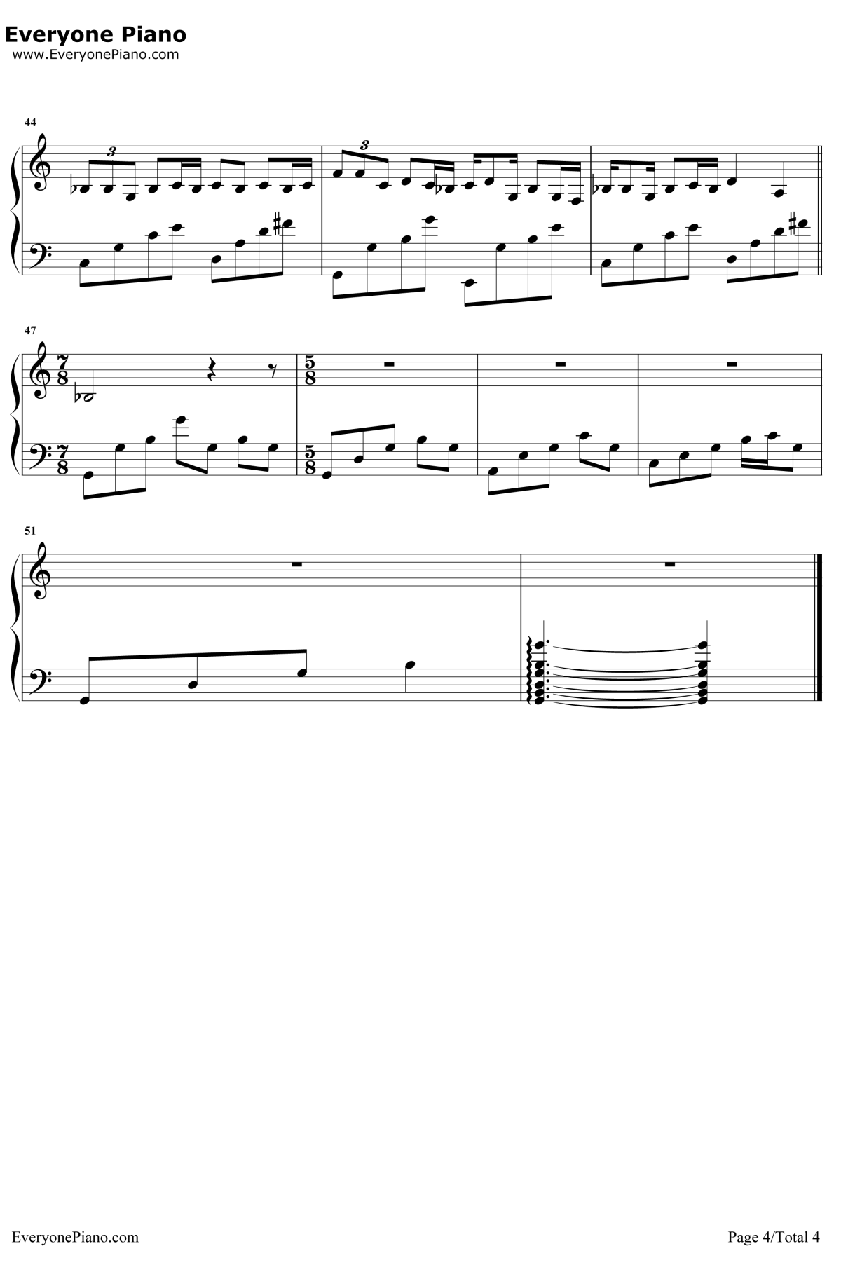 七月上钢琴谱4-Jam