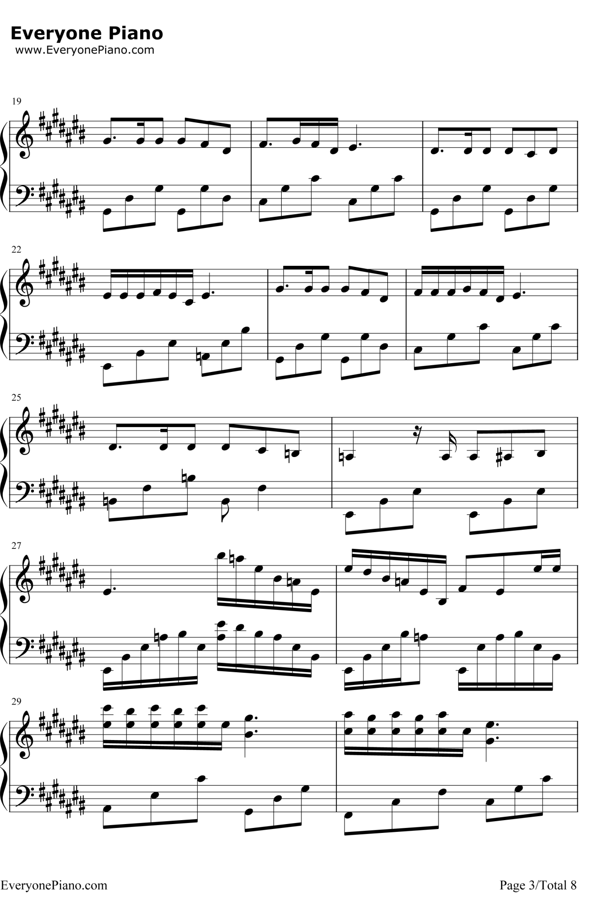 匆匆那年钢琴谱3-王菲