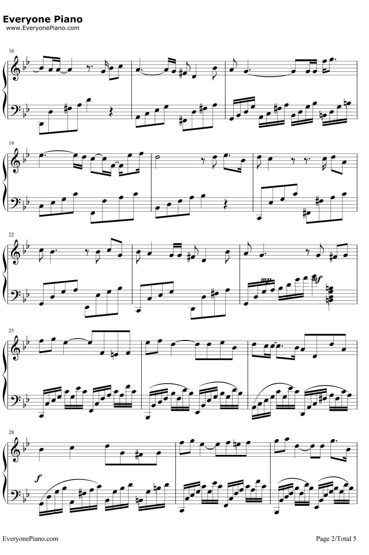 是否爱过我钢琴谱2-孙楠