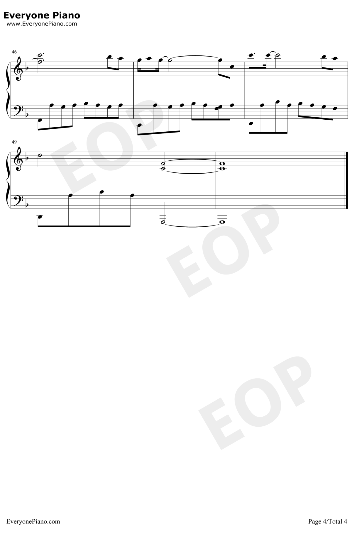 追梦赤子心钢琴谱4-GALA