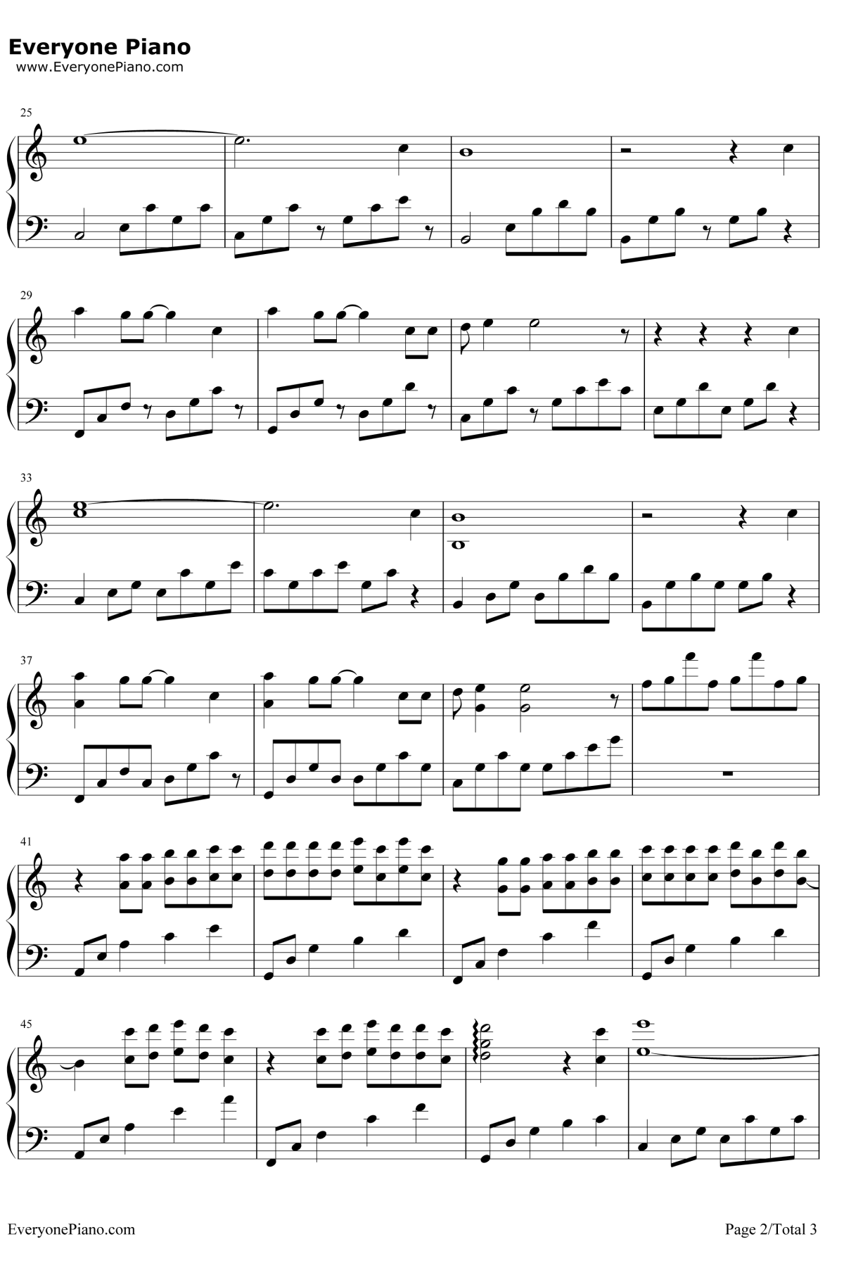 瞬间钢琴谱2-邓紫棋