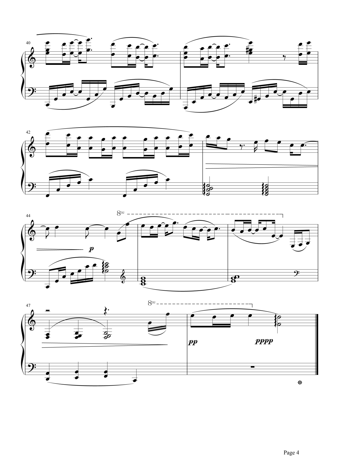 左半边翅膀钢琴谱4-许飞