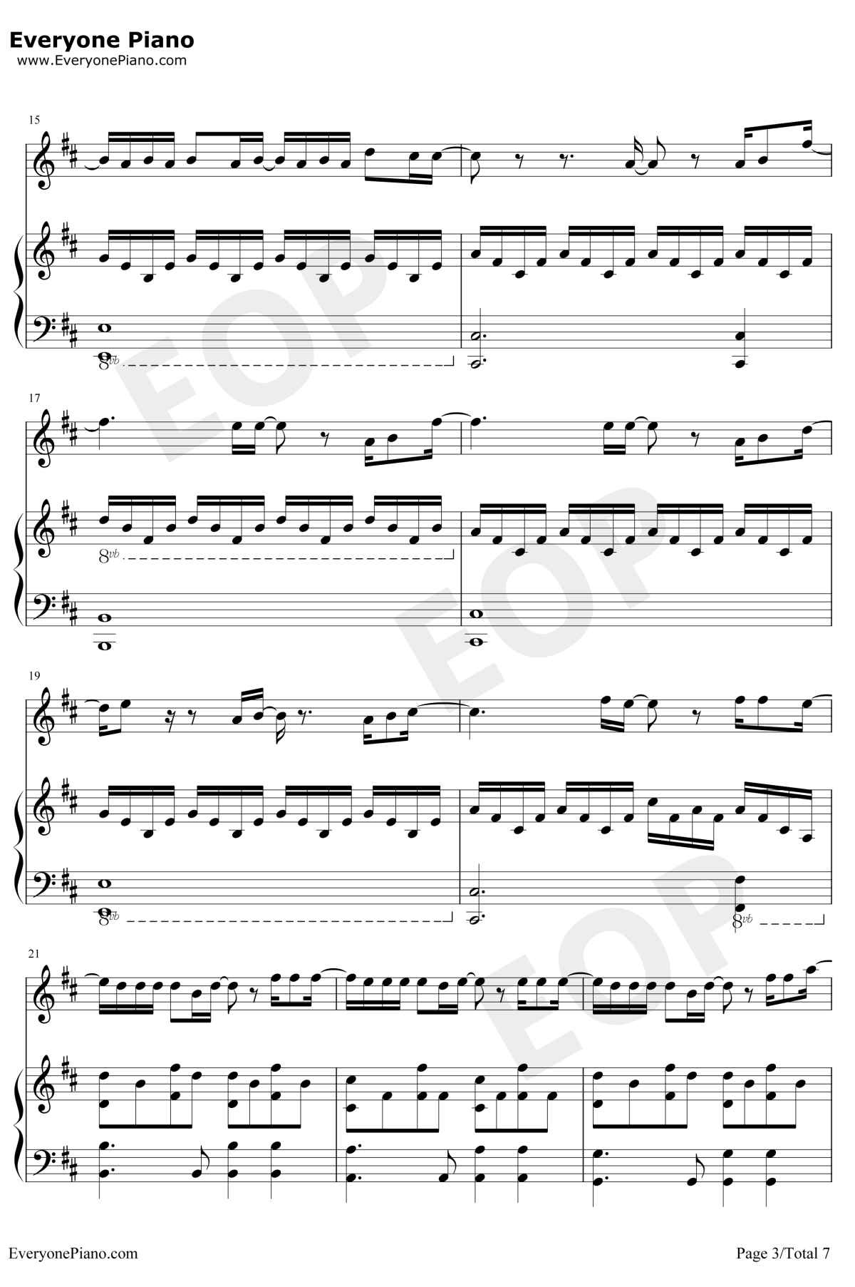 怎么说我不爱你钢琴谱3-萧敬腾