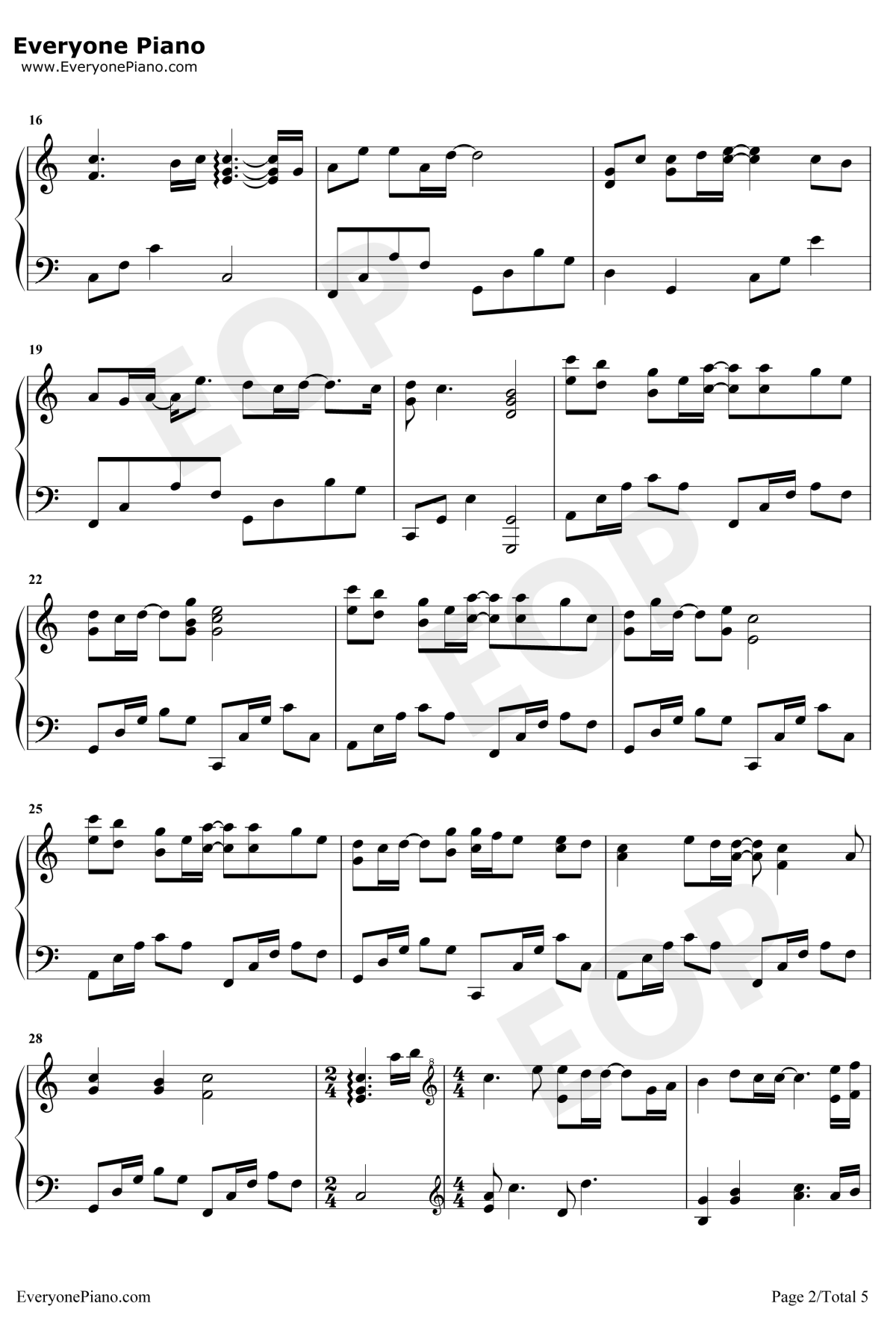 孤单边缘钢琴谱2-王大毛