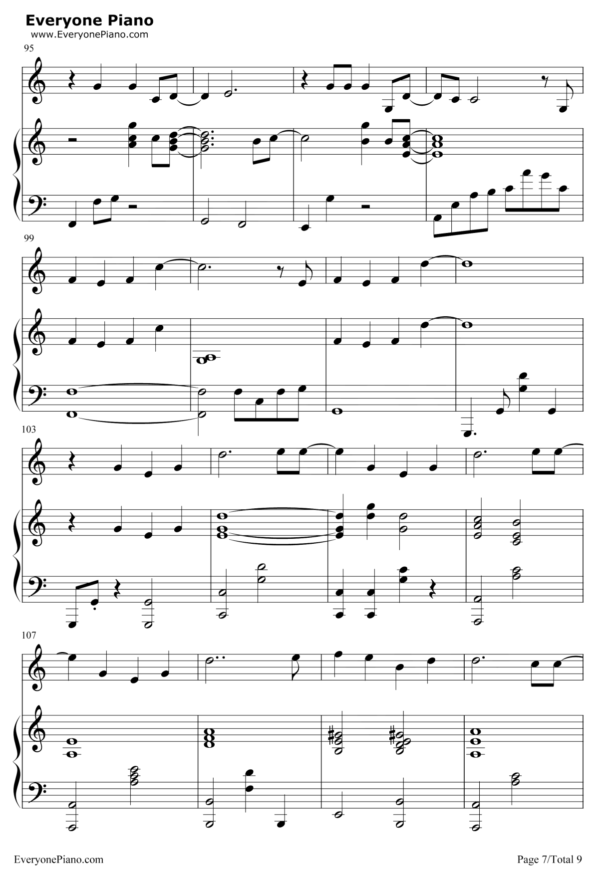 慢慢走钢琴谱7-许魏洲