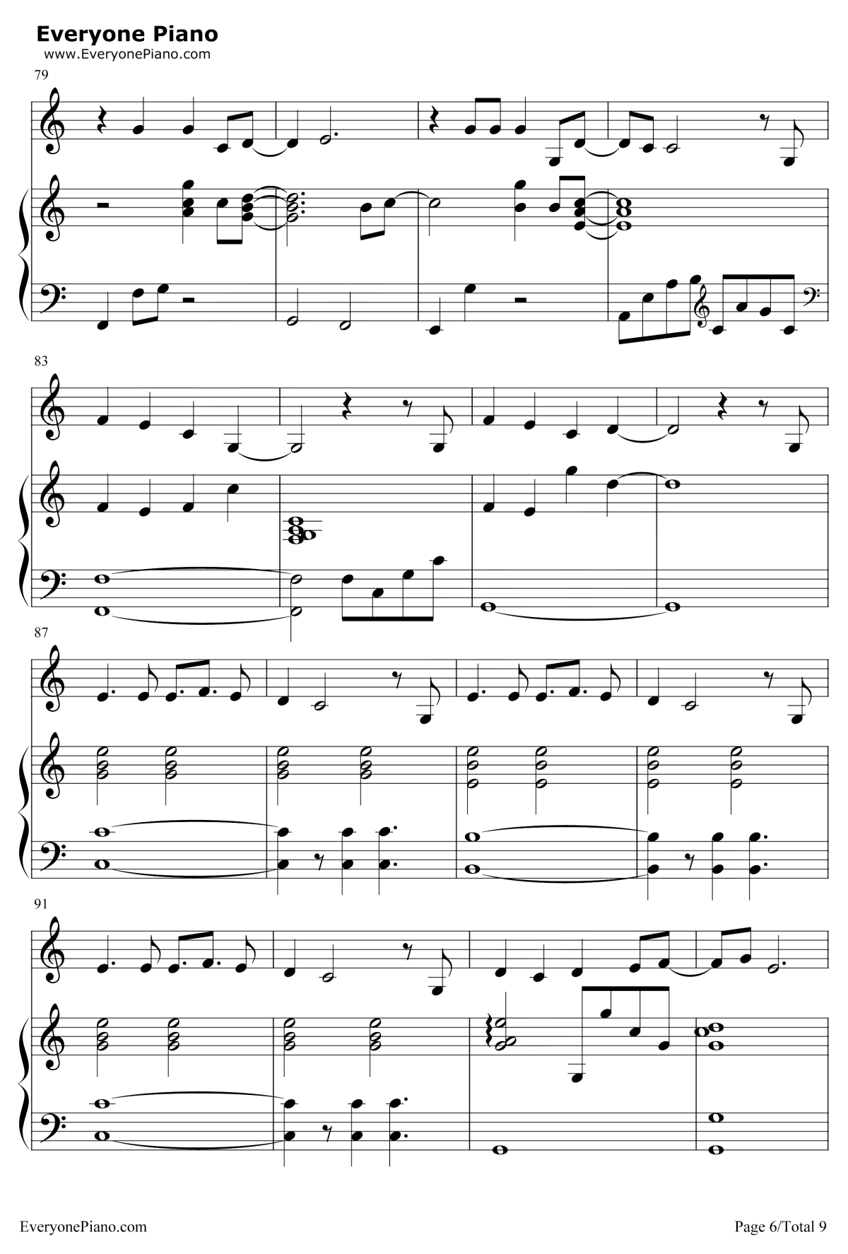 慢慢走钢琴谱6-许魏洲