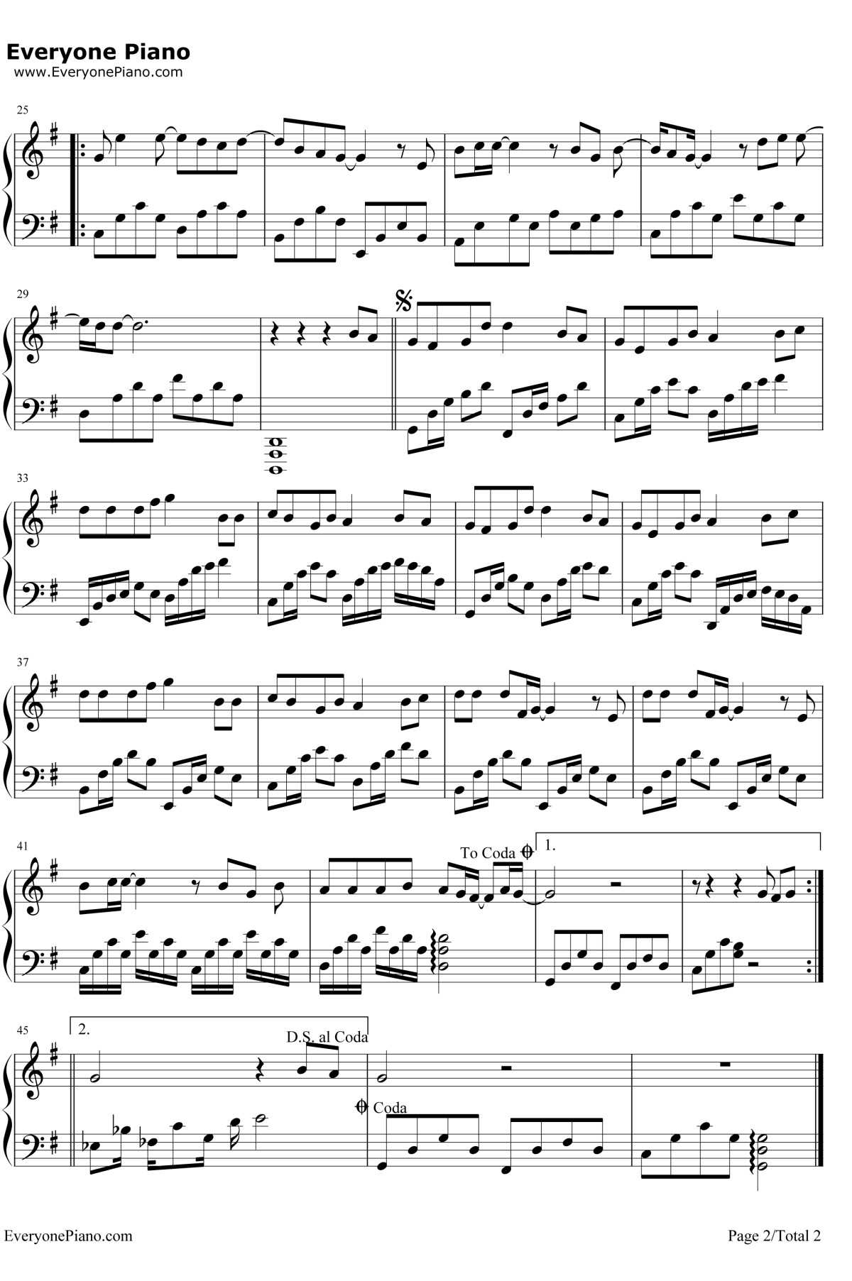 爱转角钢琴谱2-罗志祥