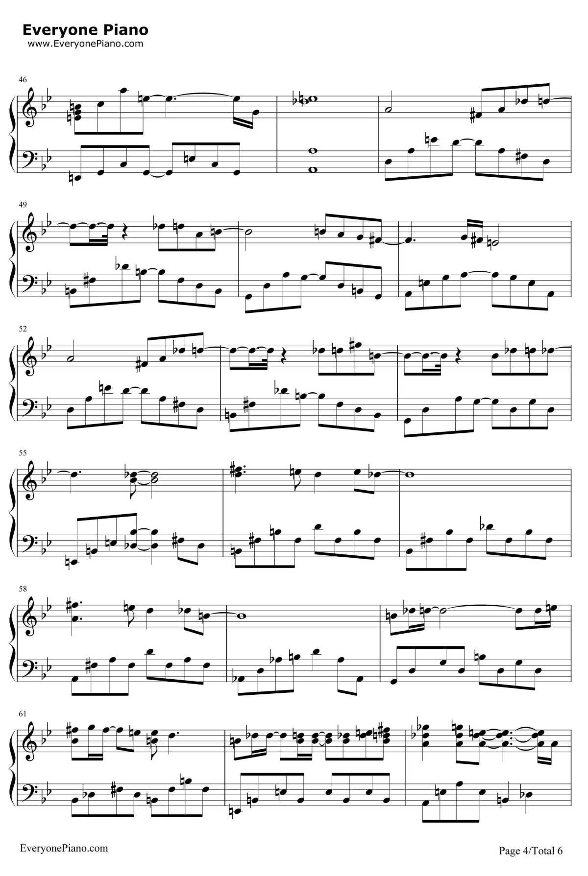 许愿钢琴谱4-古巨基