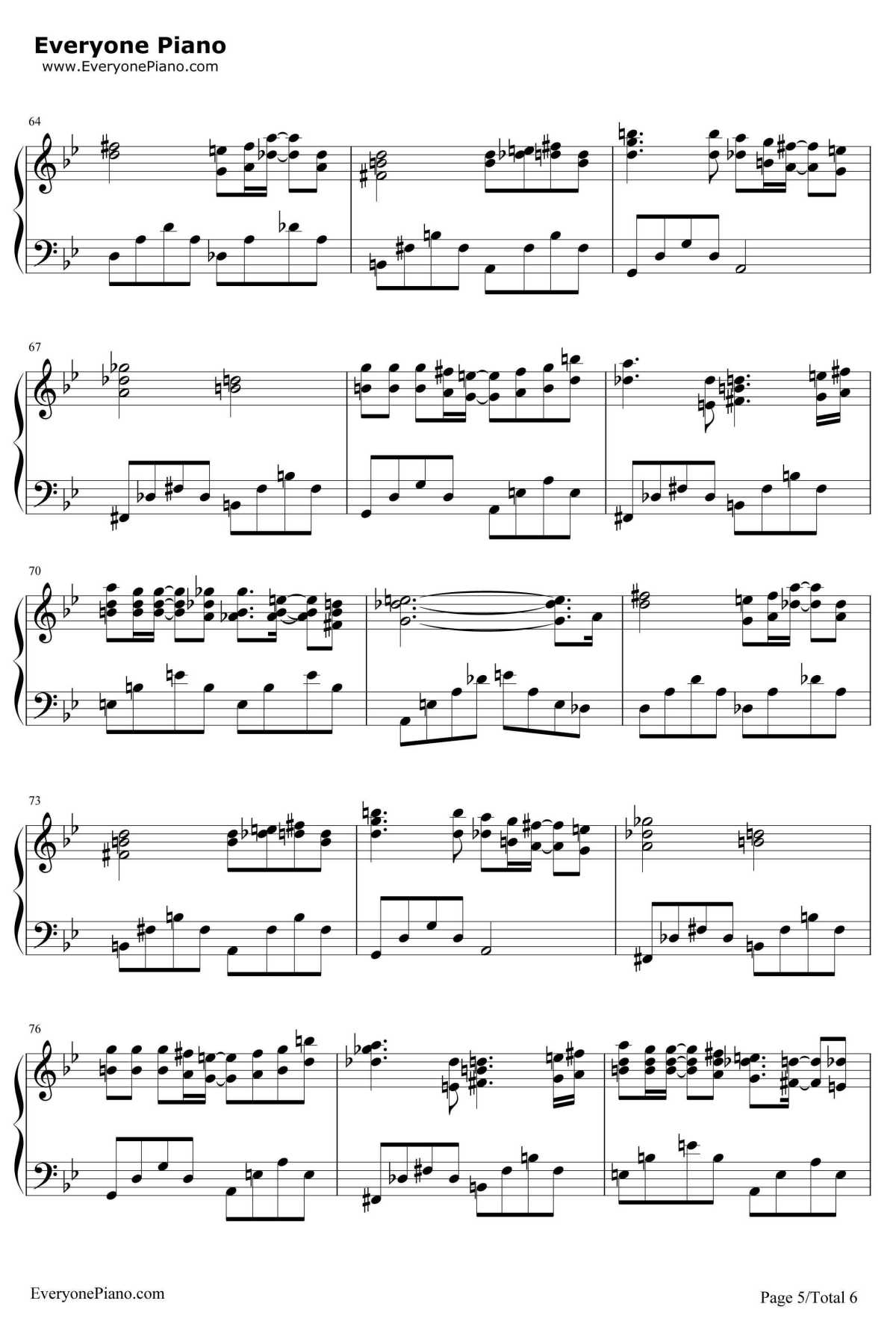 许愿钢琴谱5-古巨基