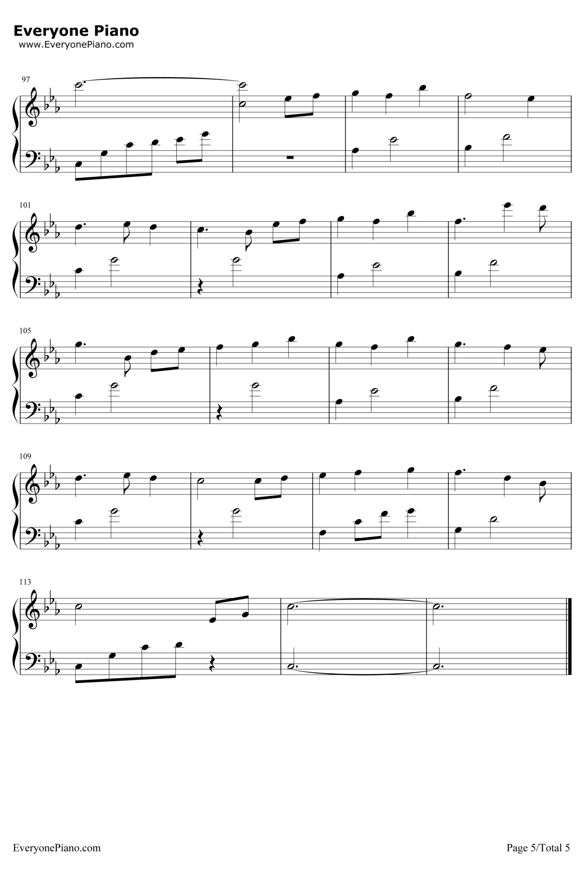 不老梦钢琴谱5-银临