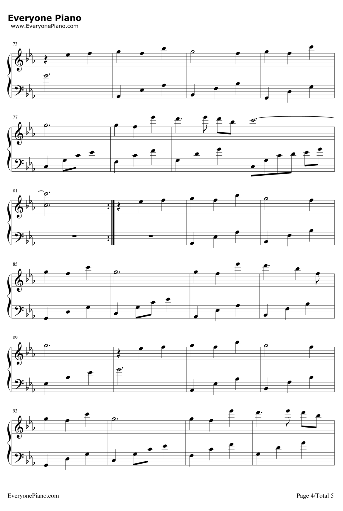 不老梦钢琴谱4-银临