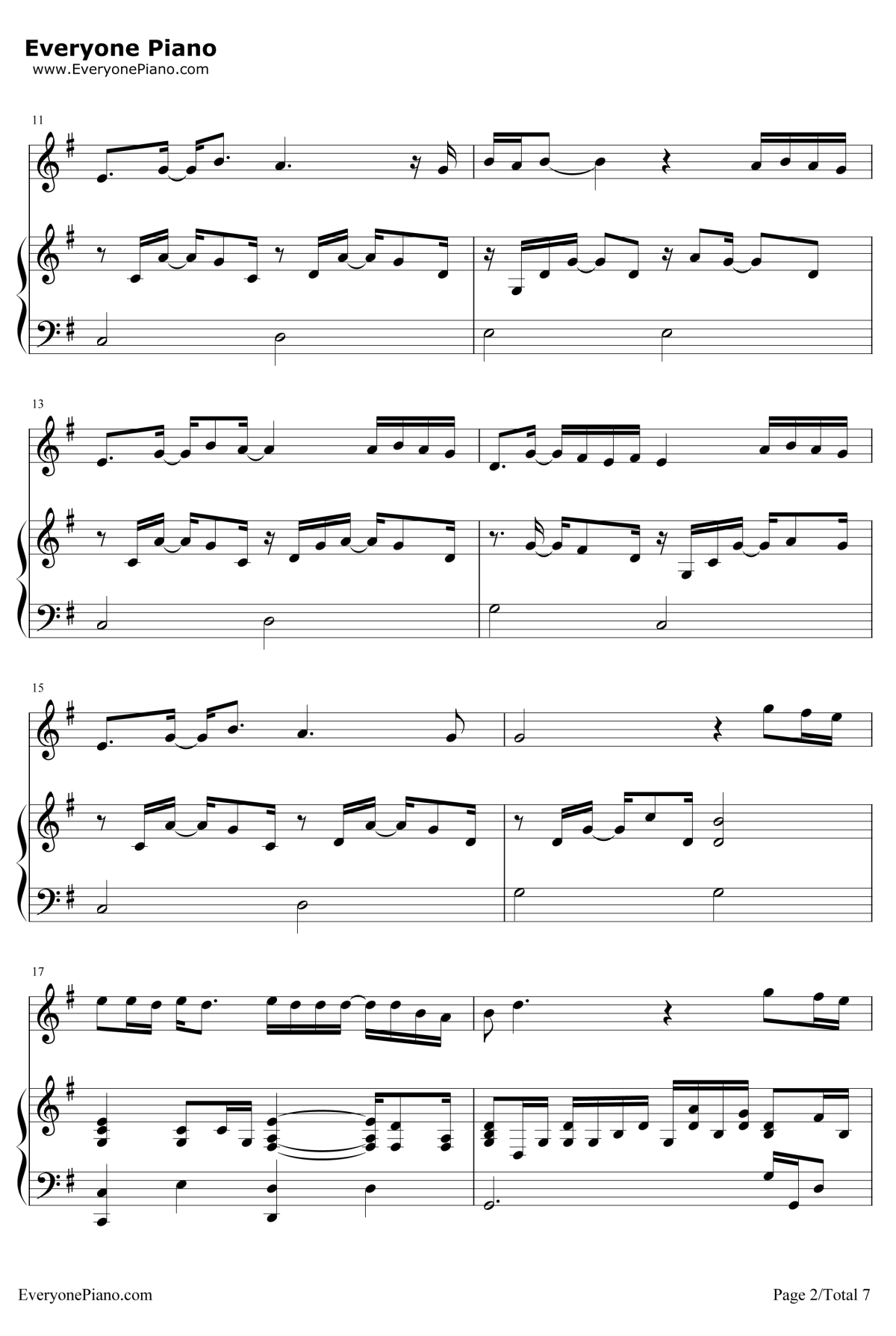 在人间钢琴谱2-王建房