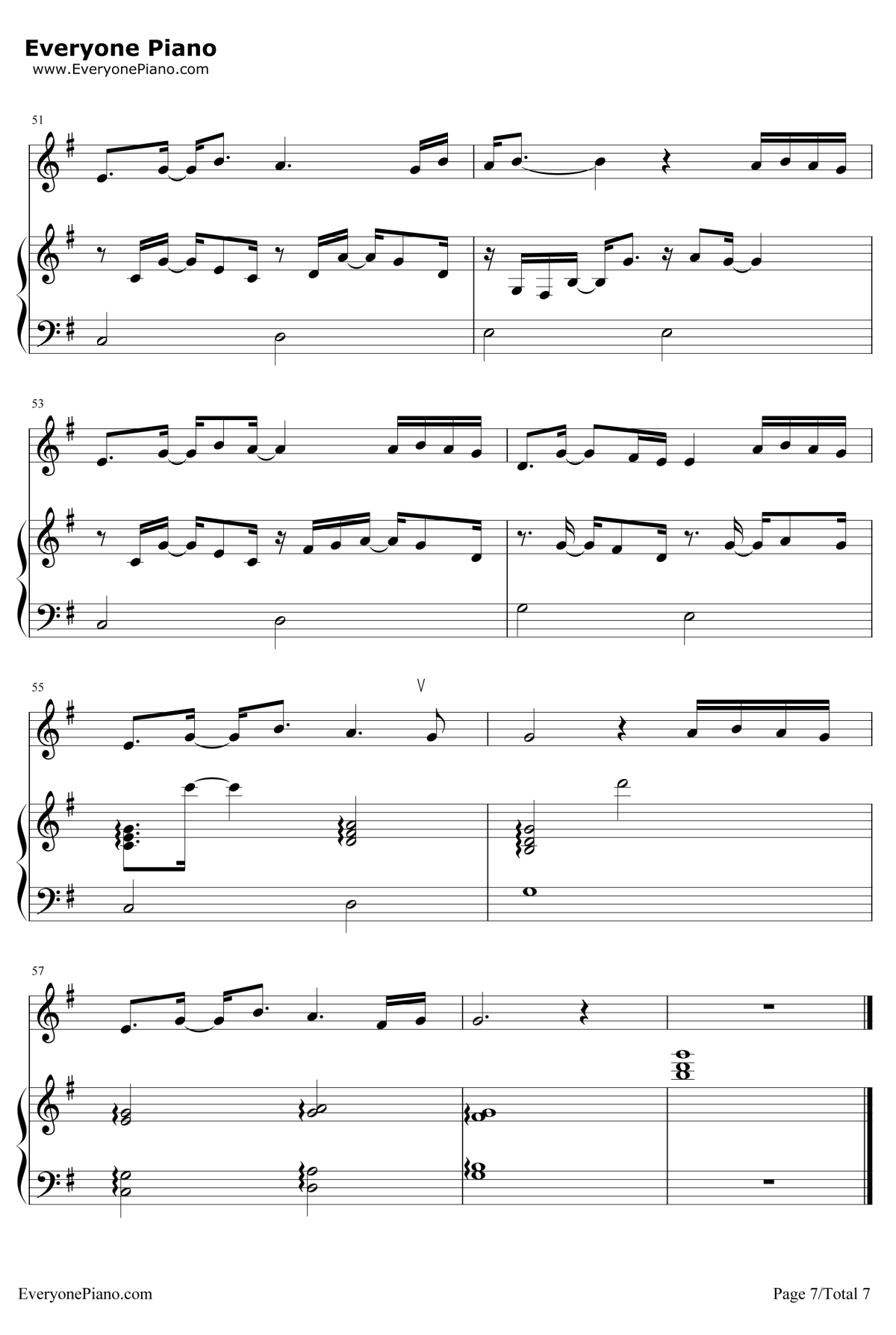 在人间钢琴谱7-王建房