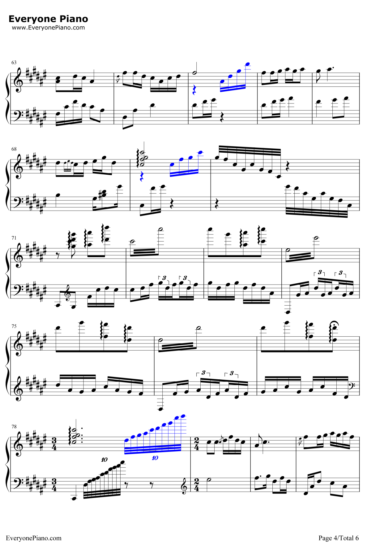 十送红军钢琴谱4-宋祖英