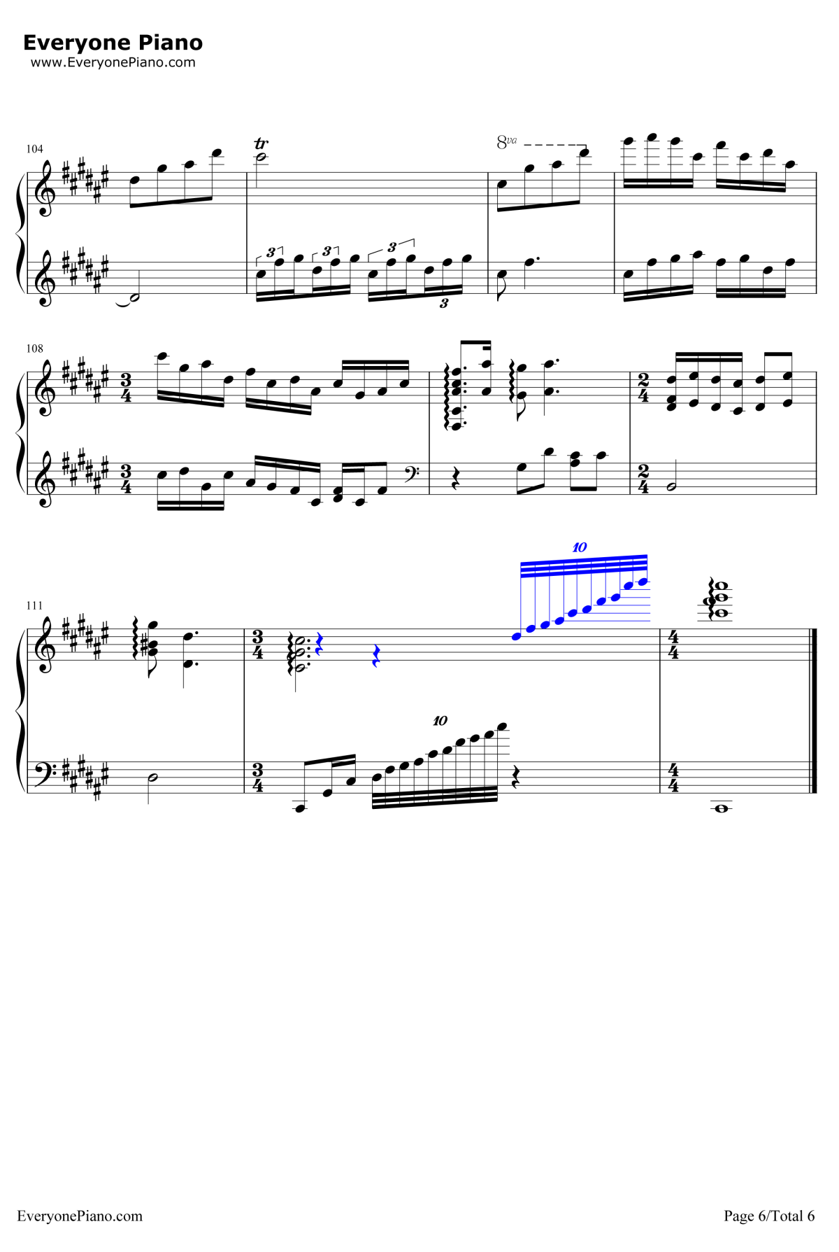 十送红军钢琴谱6-宋祖英