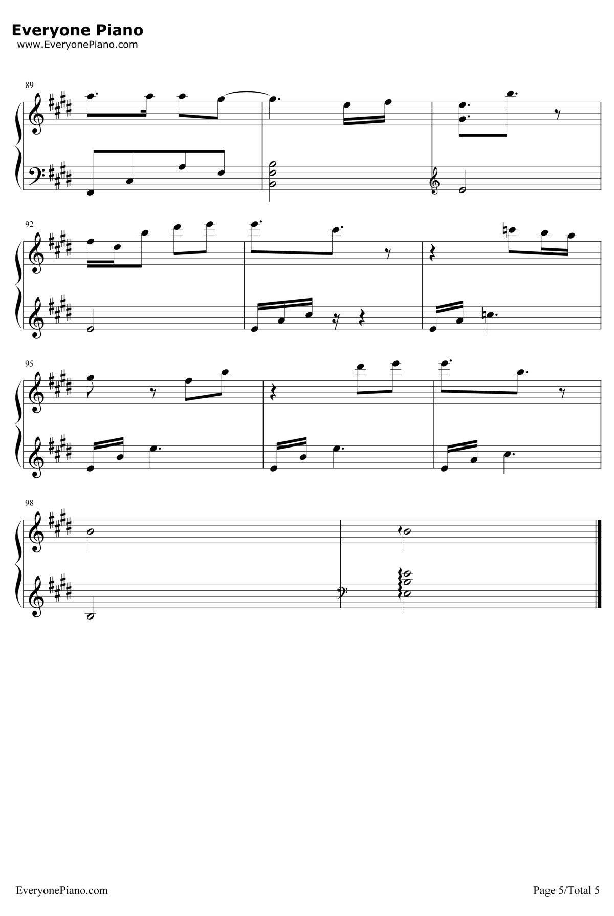 我很快乐钢琴谱5-刘惜君