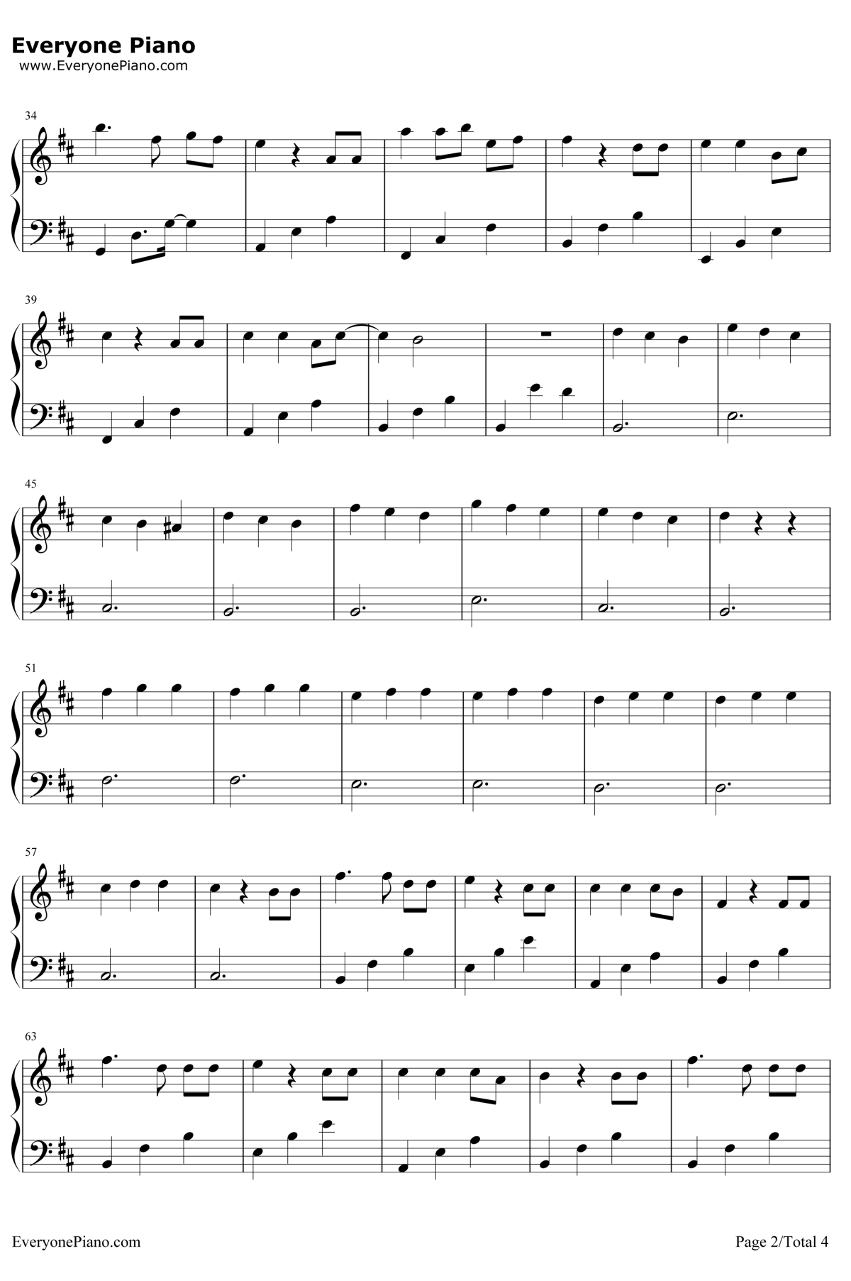 蓝色降落伞钢琴谱2-周深