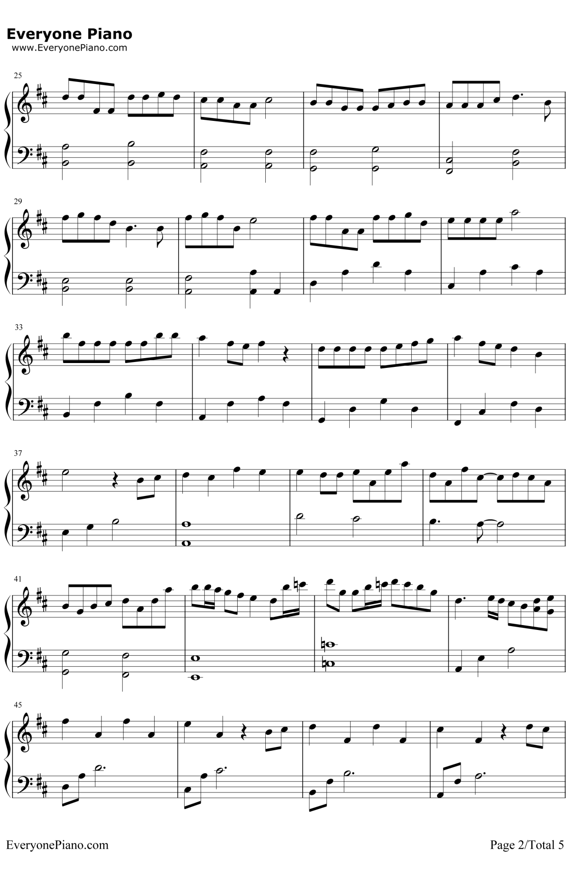 野孩子钢琴谱2-杨千嬅