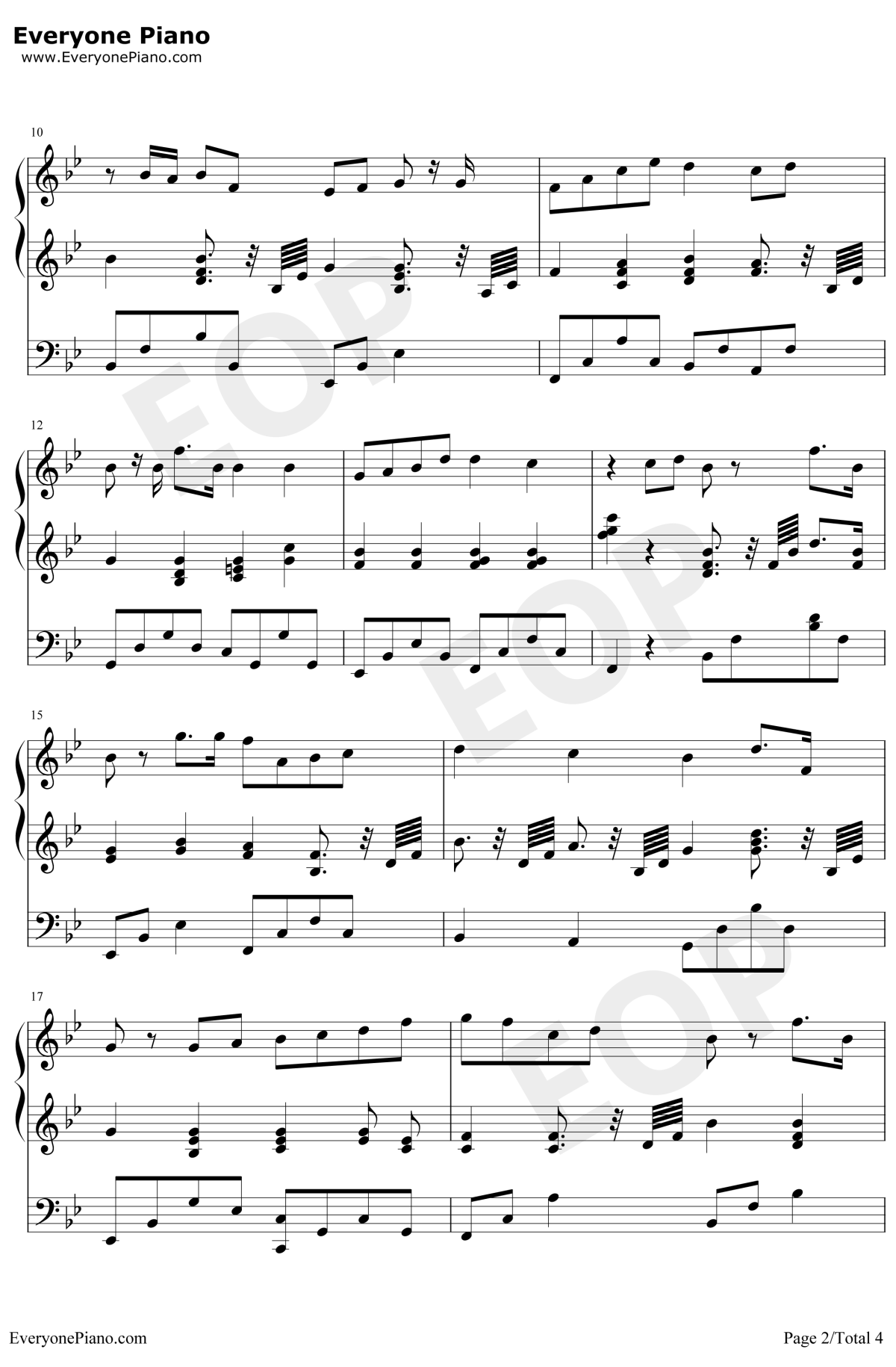 小精灵钢琴谱2-吴青峰