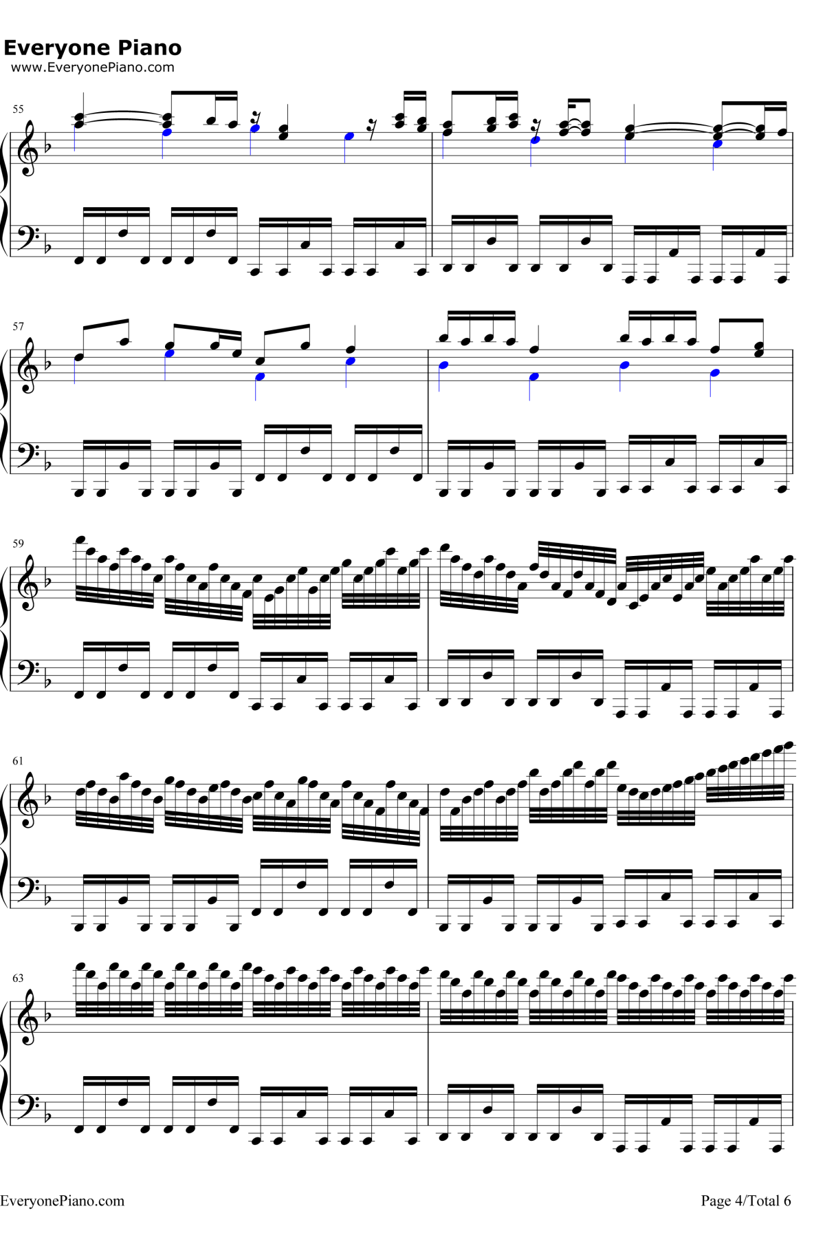 虫儿飞钢琴谱4-郑伊健