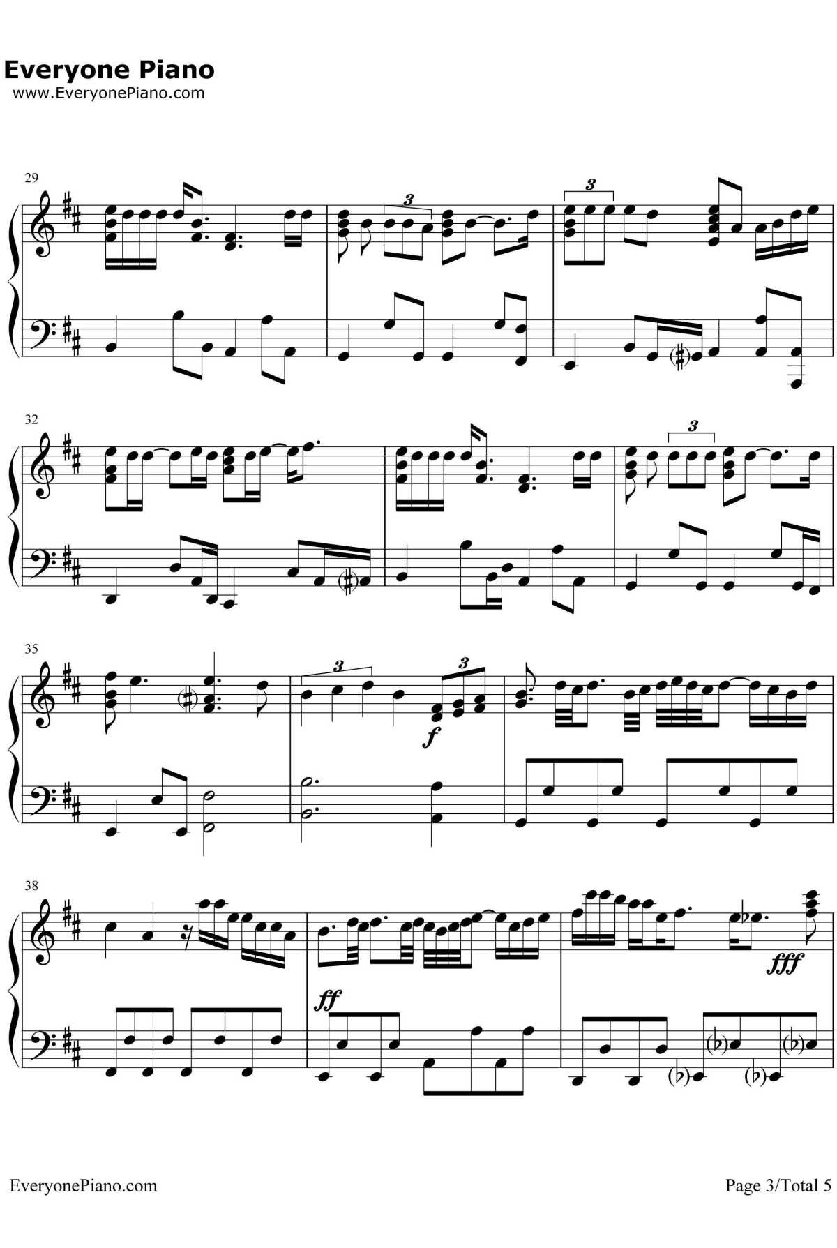 忘记你我做不到钢琴谱3-张学友