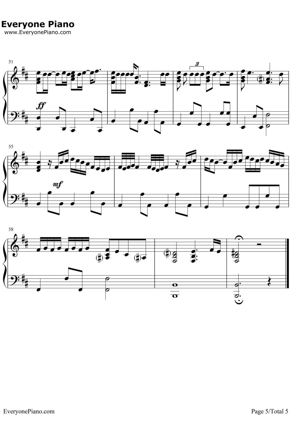 忘记你我做不到钢琴谱5-张学友