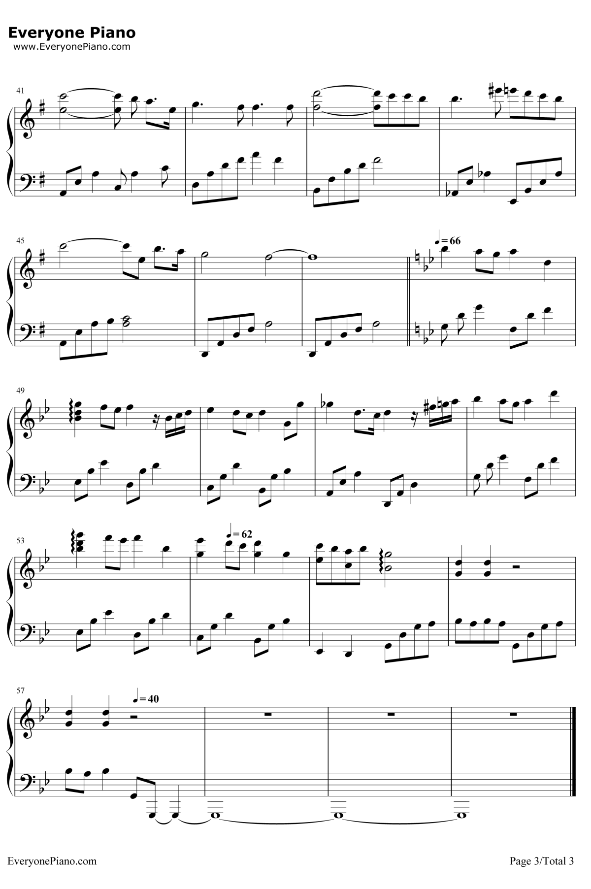 记得钢琴谱3-张惠妹