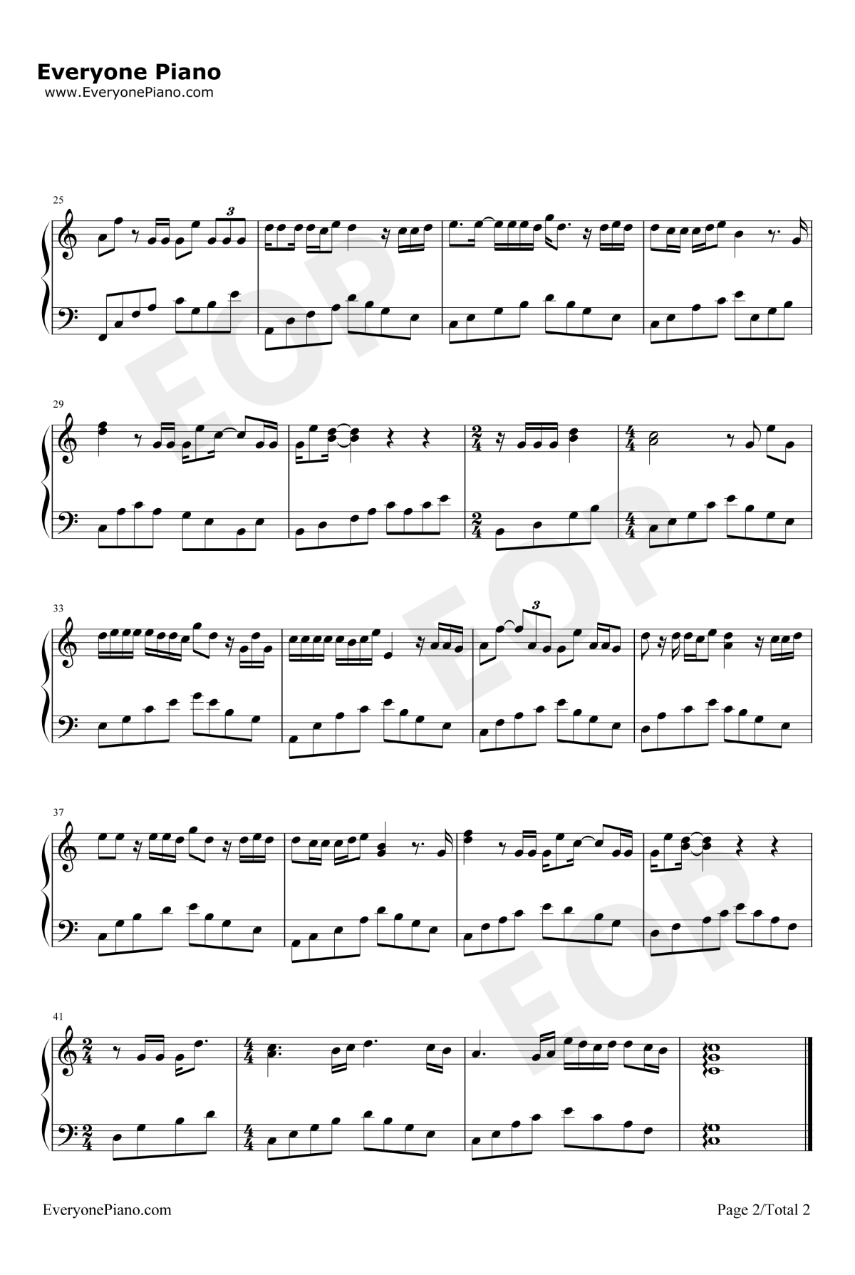 最天使钢琴谱2-曾轶可