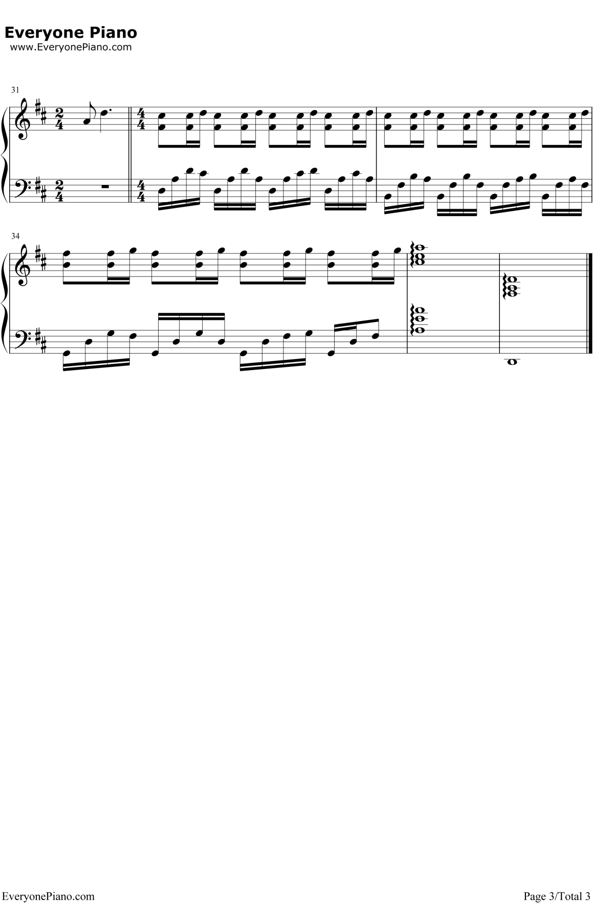 爱着爱着就永远钢琴谱3-田馥甄