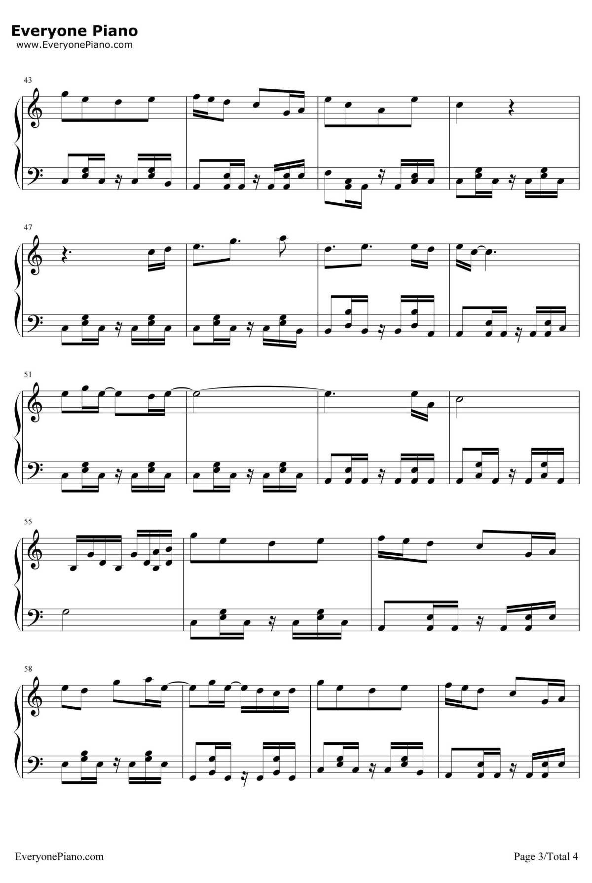 宝贝钢琴谱3-张悬