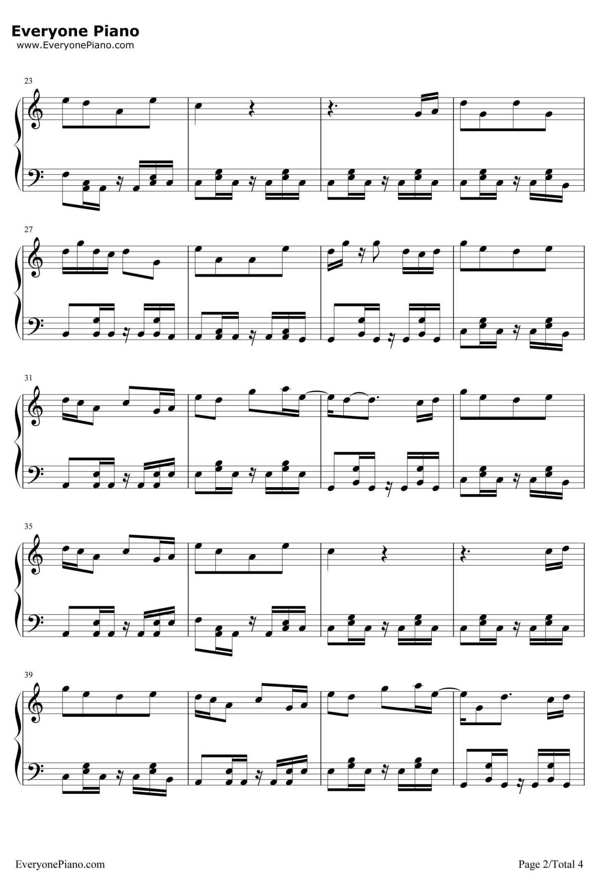 宝贝钢琴谱2-张悬