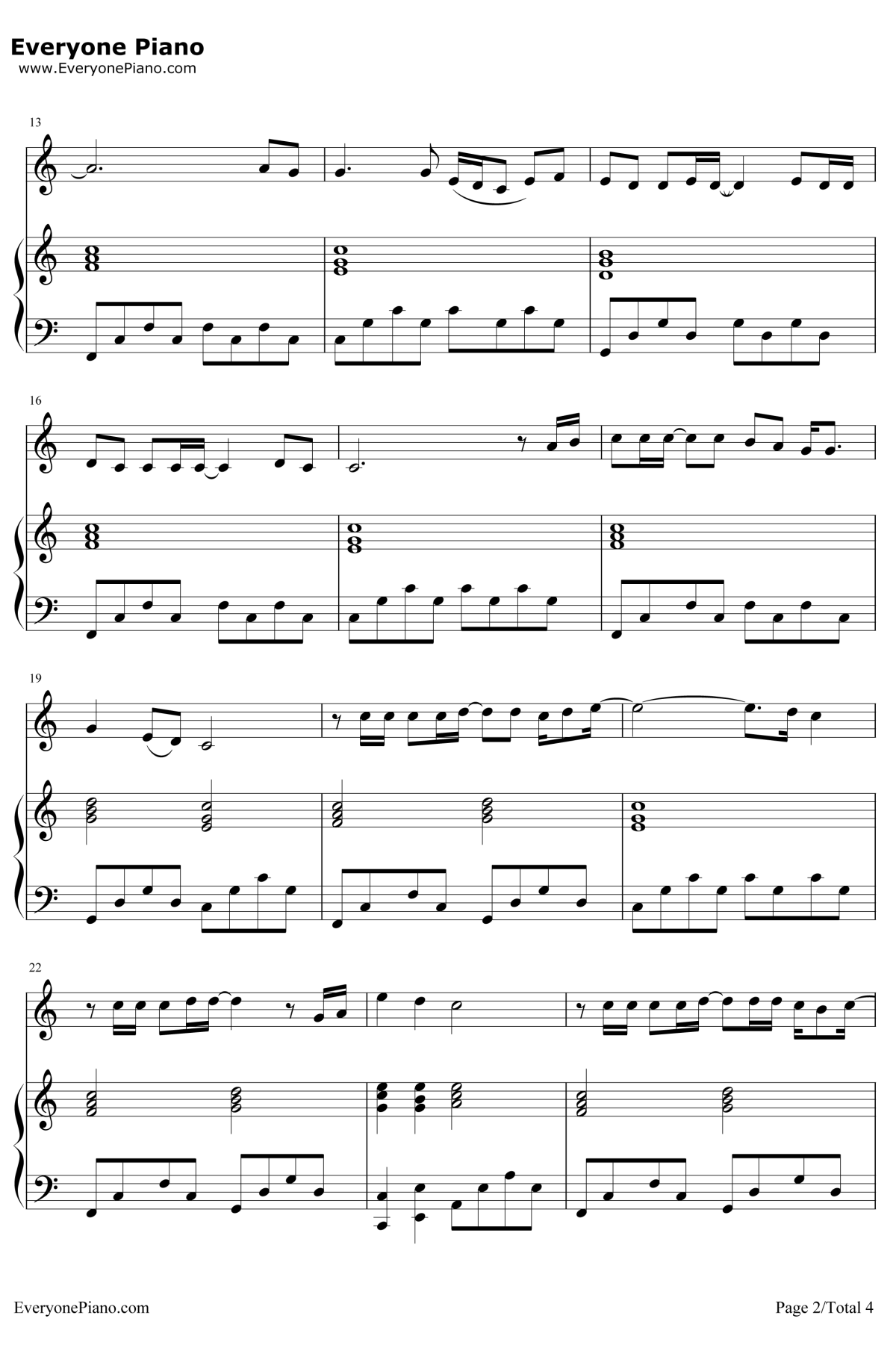 海阔天空钢琴谱2-Beyond