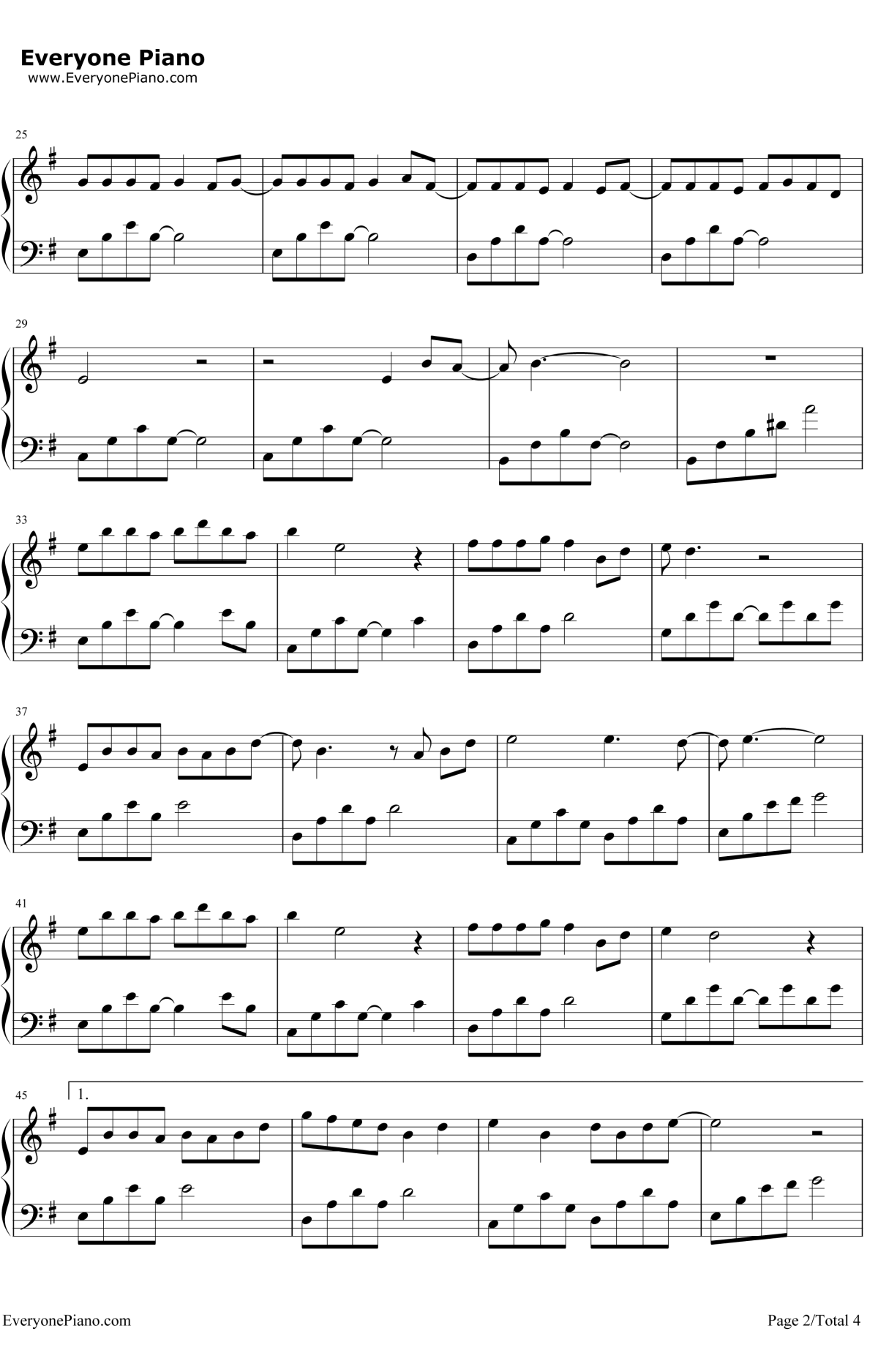 凉凉钢琴谱2-张碧晨