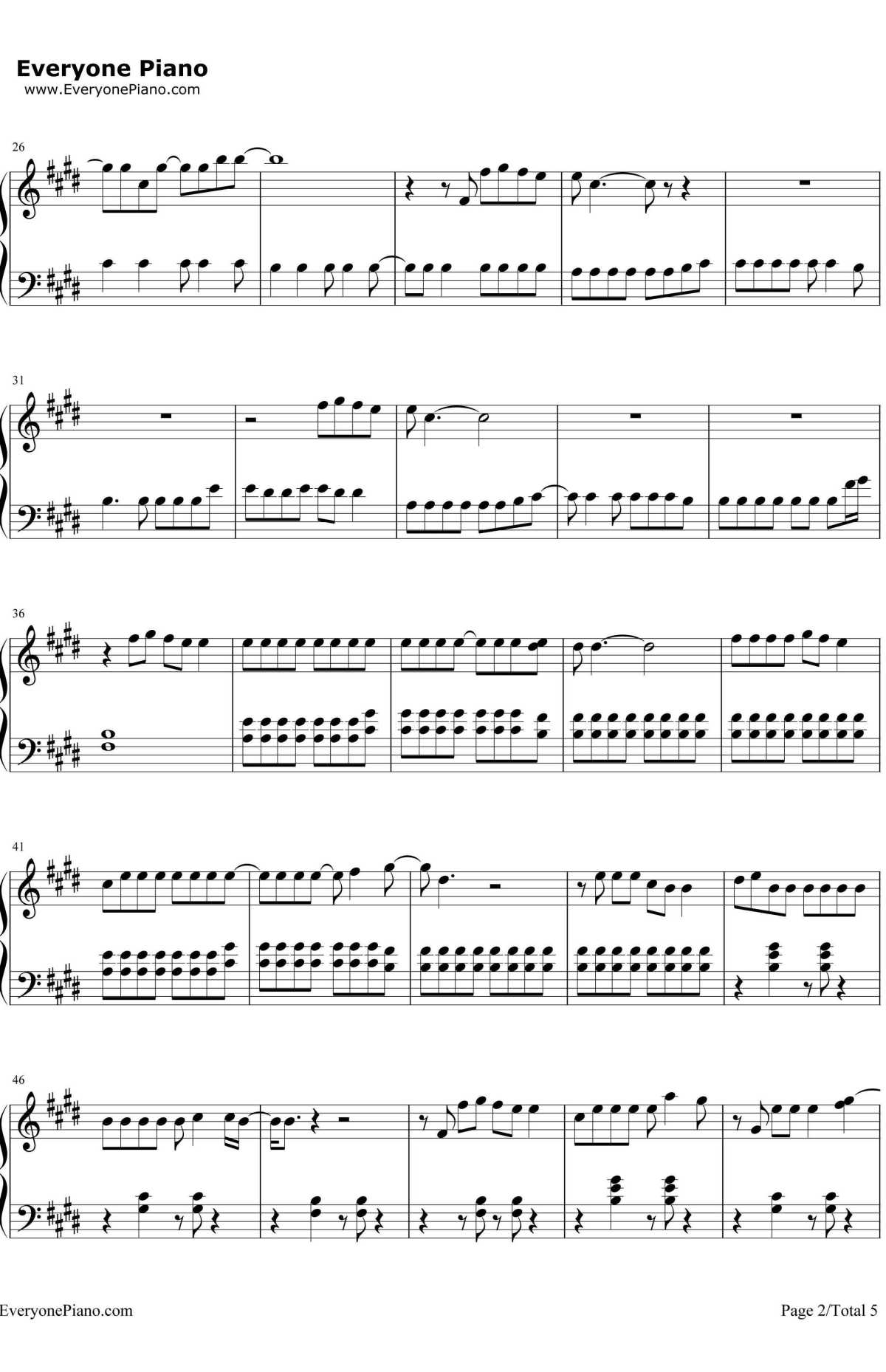 Red钢琴谱2-Taylor-Swift