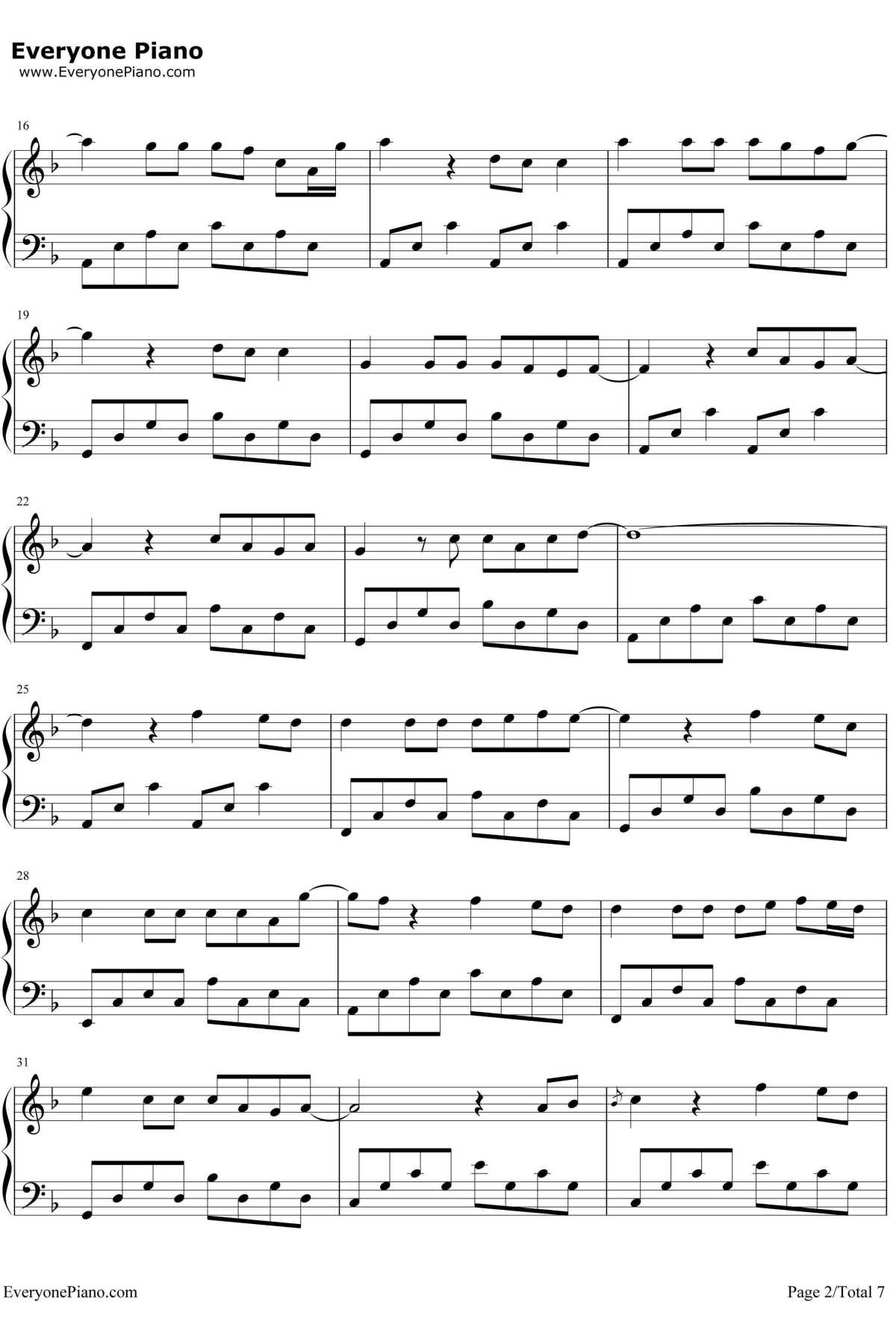 多幸运钢琴谱2-韩安旭