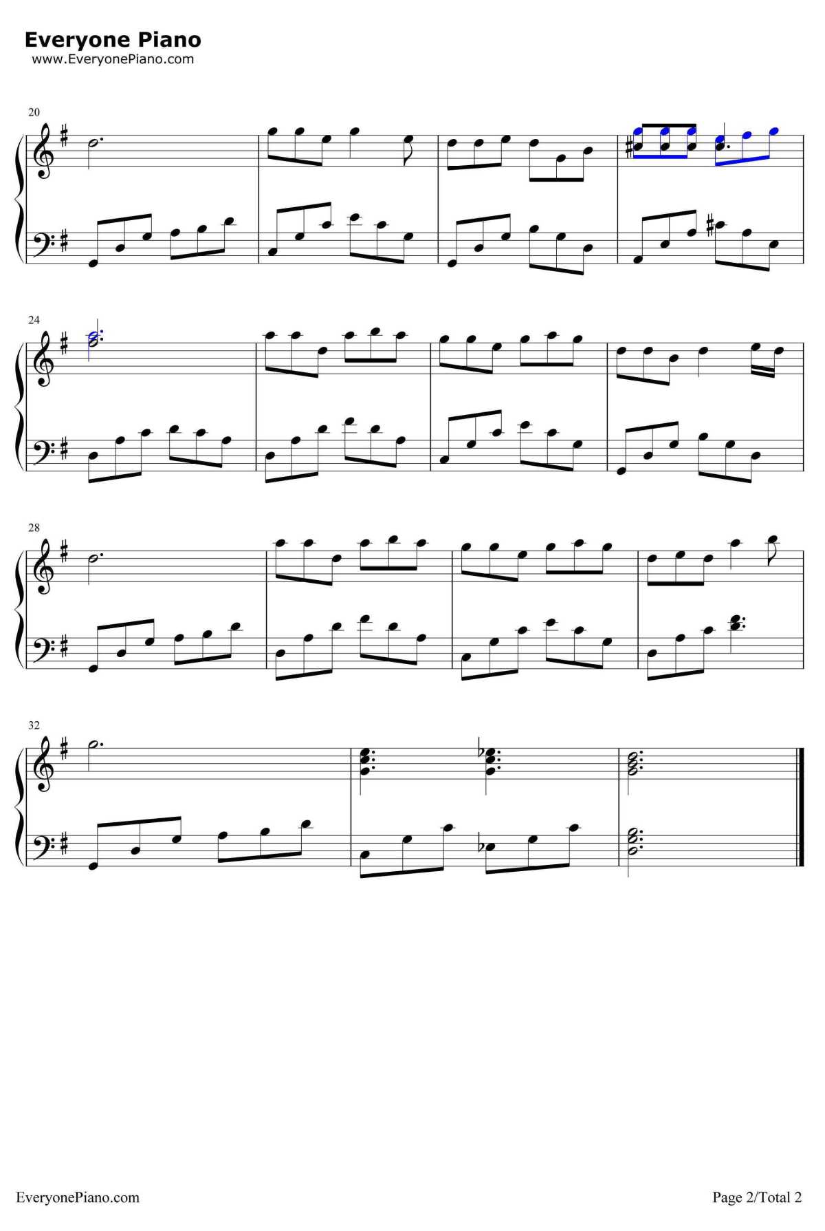 光阴的故事钢琴谱2-罗大佑