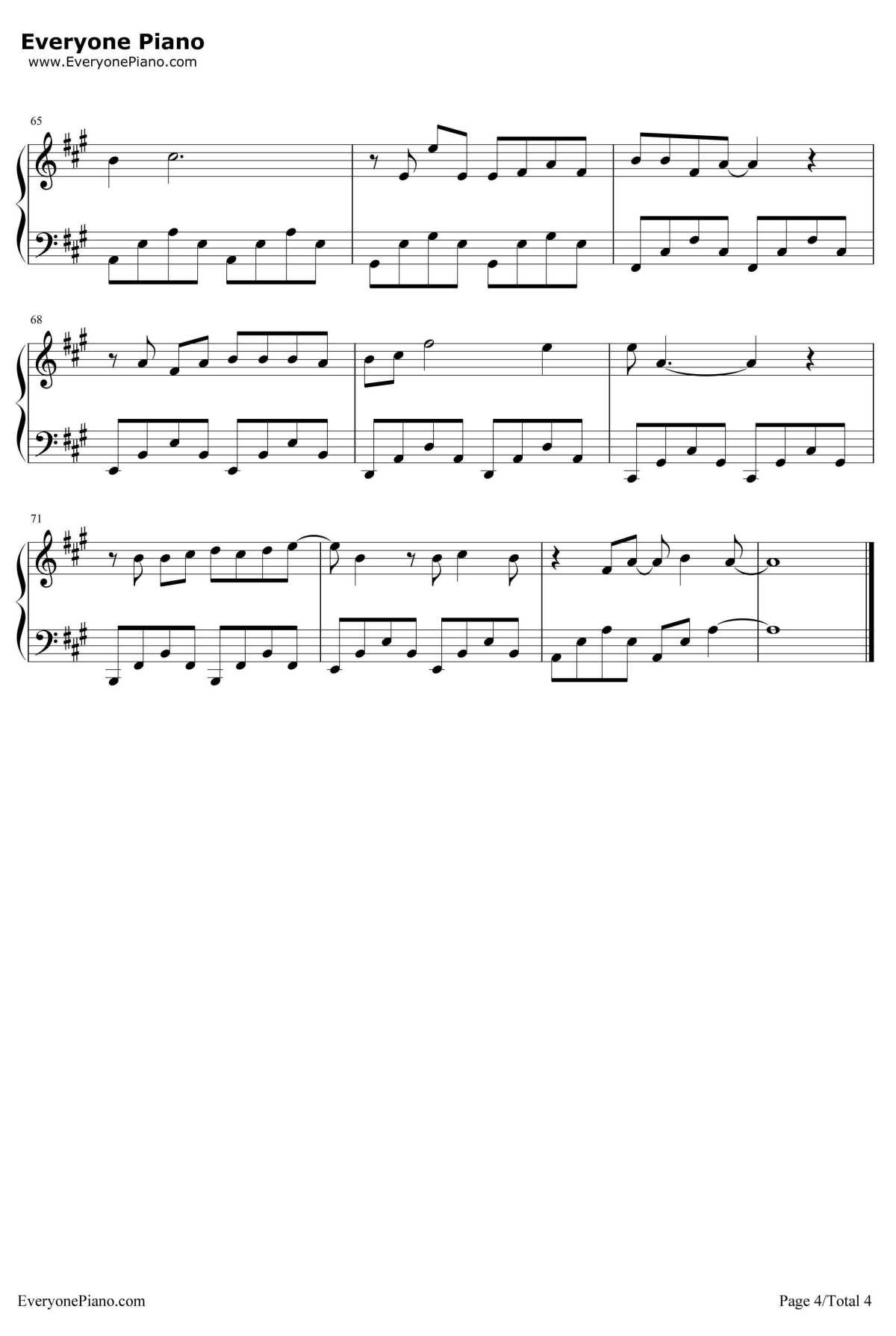 好好爱个女孩钢琴谱4-张信哲