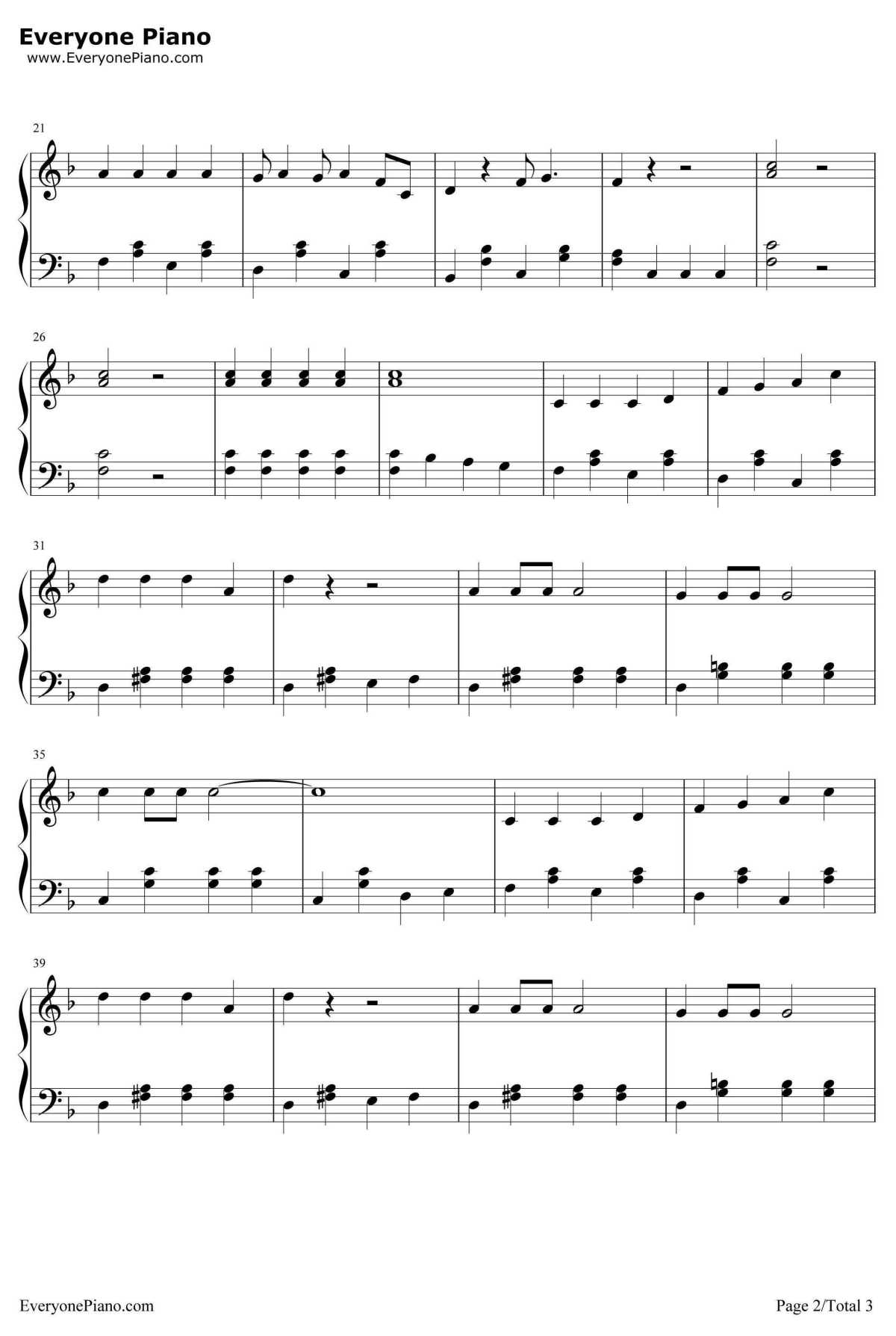 小机灵之歌钢琴谱2-小蓓蕾组合