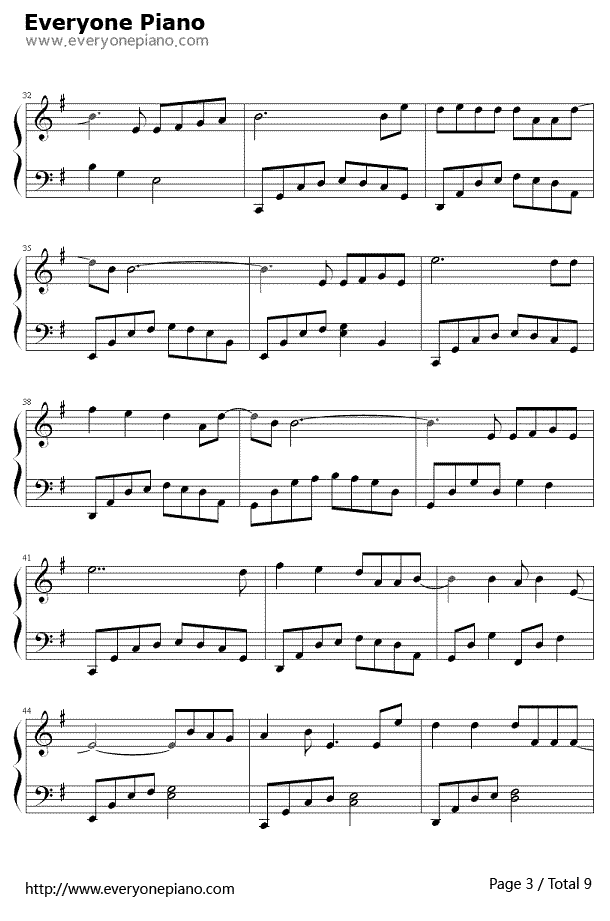 倾尽天下钢琴谱3-河图