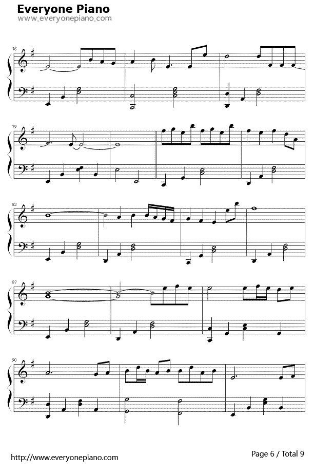 倾尽天下钢琴谱6-河图